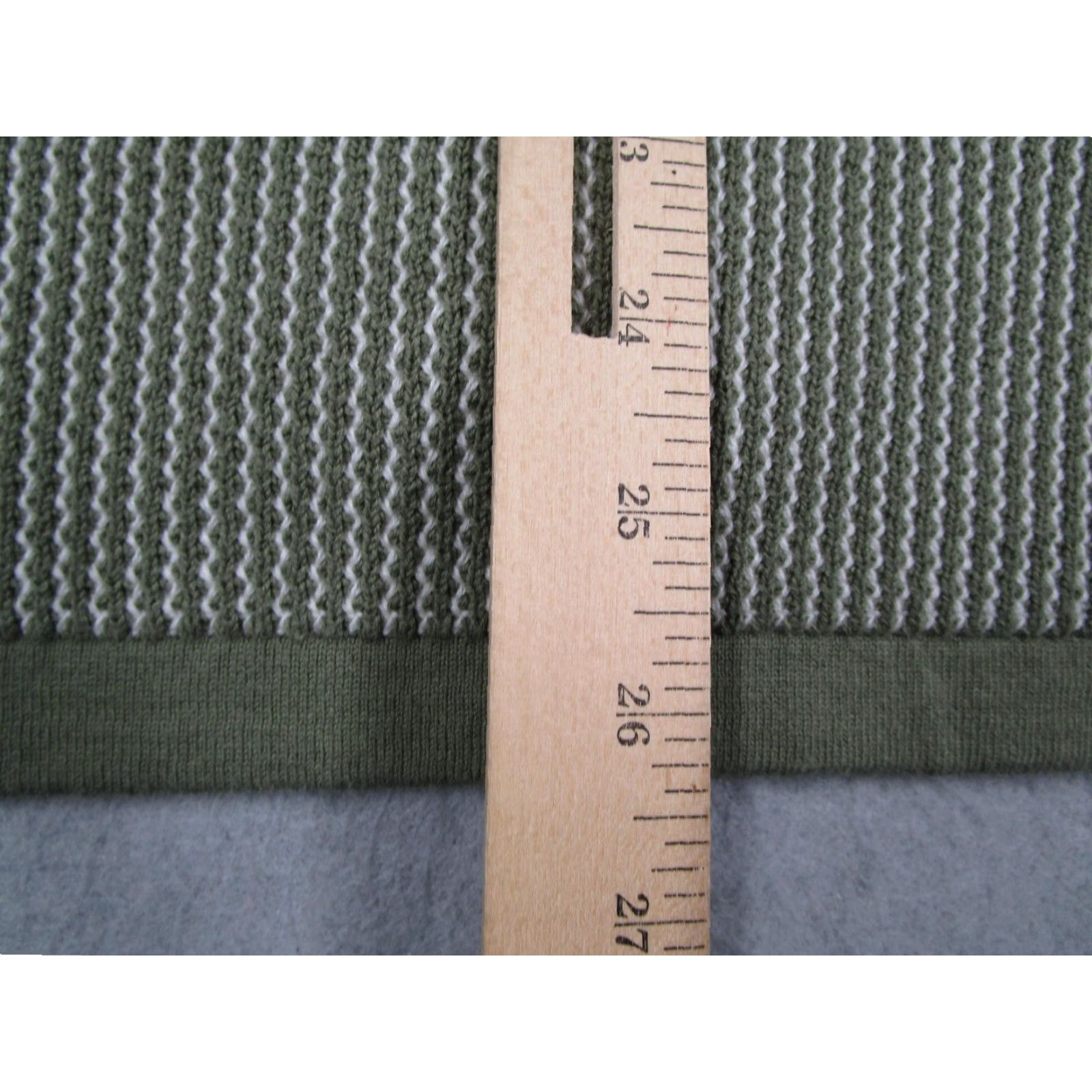 Vintage Common People Shirt Mens Large Green Textured Knit Button Front Retro Casual Size US L / EU 52-54 / 3 - 7 Thumbnail