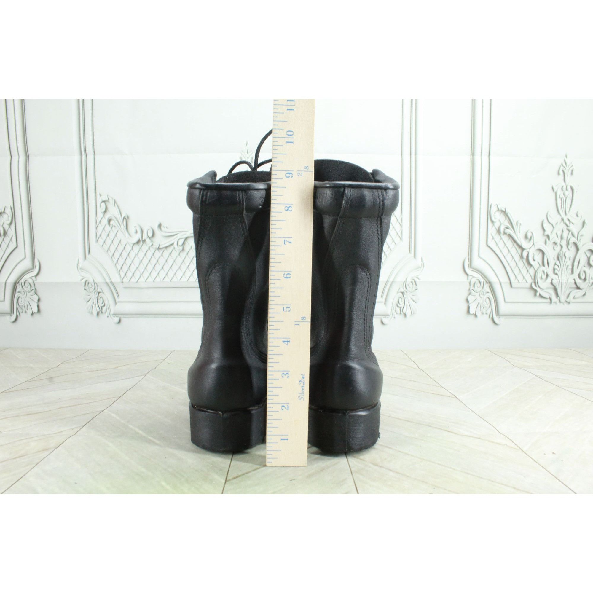 Other Ro-Search Black Leather Lace Up Round Toe Combat Boots Size US 6 / IT 36 - 6 Thumbnail