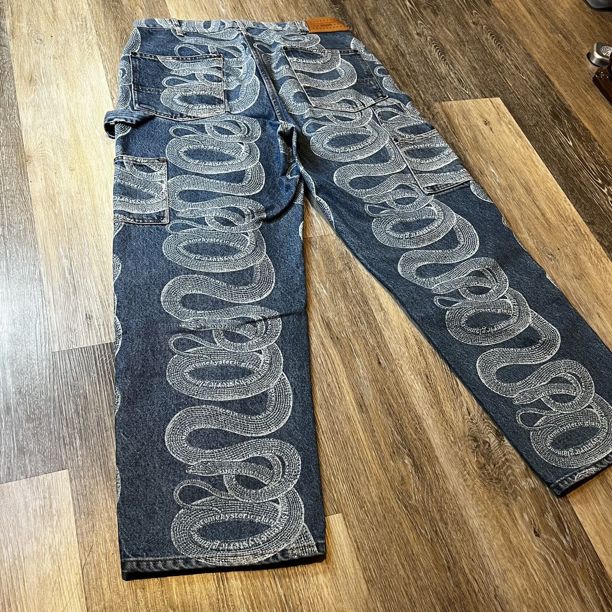 Supreme Supreme Hysteric Glamour Snake Double Knee Denim Painter | Grailed
