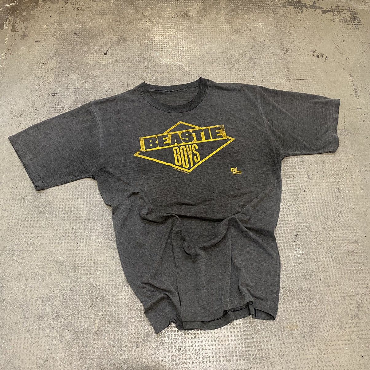 image of Band Tees x Rock T Shirt 1986 Beastie Boys « Get Off My Di» Tee in Grey, Men's (Size Medium)
