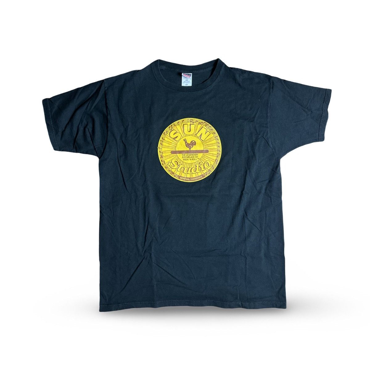 Japanese Brand × Vintage 1990s black and yellow Sun Studio T-Shirt Size US XL / EU 56 / 4 - 1 Thumbnail