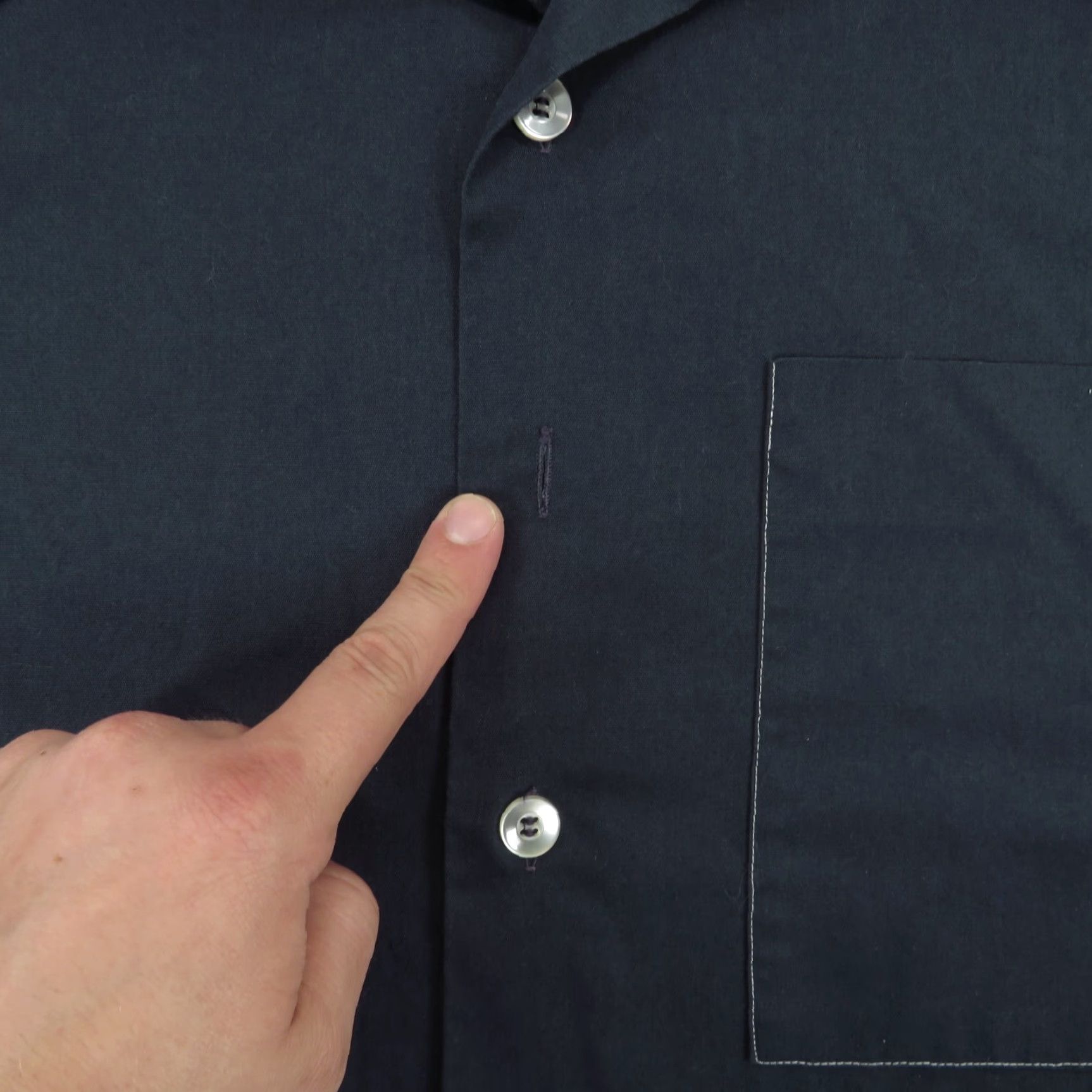BB Dakota VINTAGE Dakota Shirt Men Medium Navy 21x28 Dacron Jacob Reeds Utility Dagger 70s Size US M / EU 48-50 / 2 - 5 Thumbnail