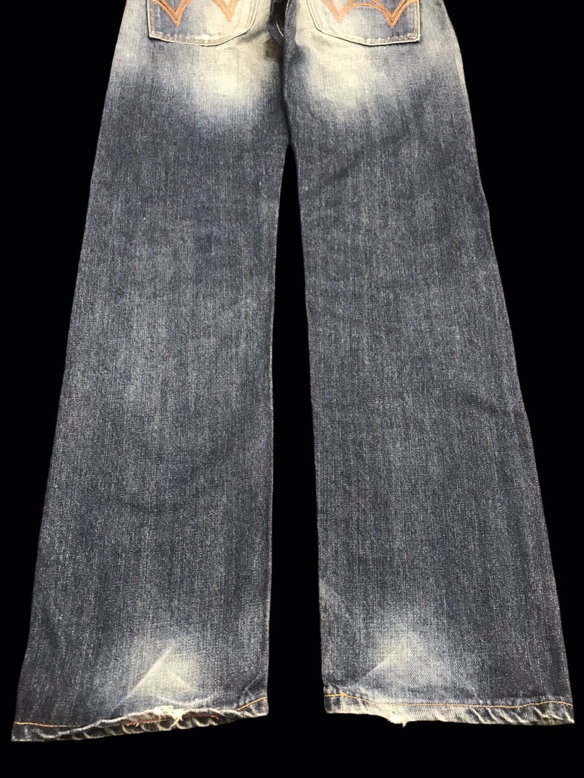 Edwin × Vintage EDWIN Super Distressed Mud Wash Regular Jeans F26 Size US 30 / EU 46 - 12 Thumbnail