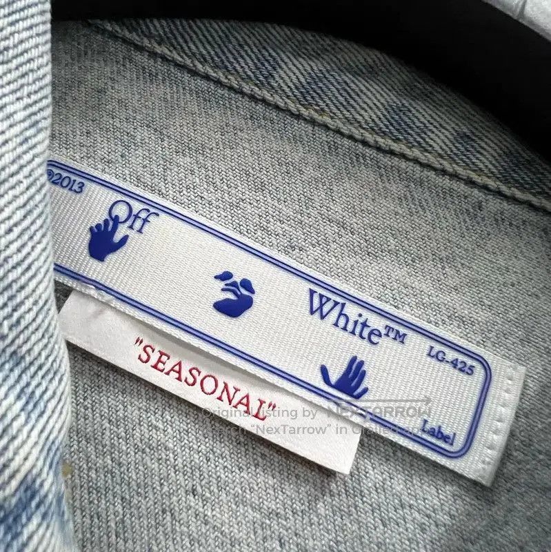 Off-White Off-White Blue Cotton Women's Jacket . Size XS / US 0-2 / IT 36-38 - 2 Thumbnail