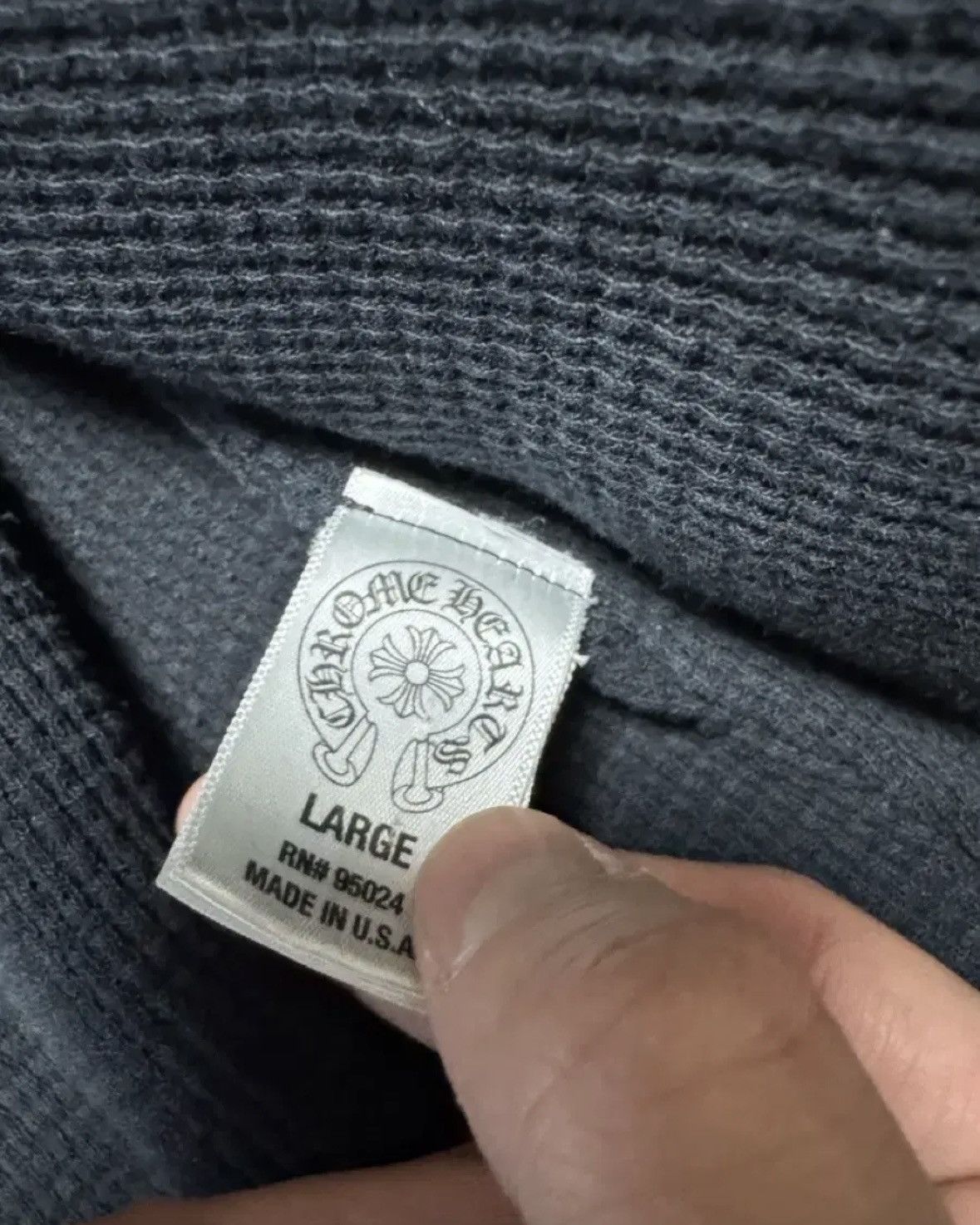 Chrome Hearts USA Waffle ZipUp Hoodie Size US L / EU 52-54 / 3 - 4 Thumbnail