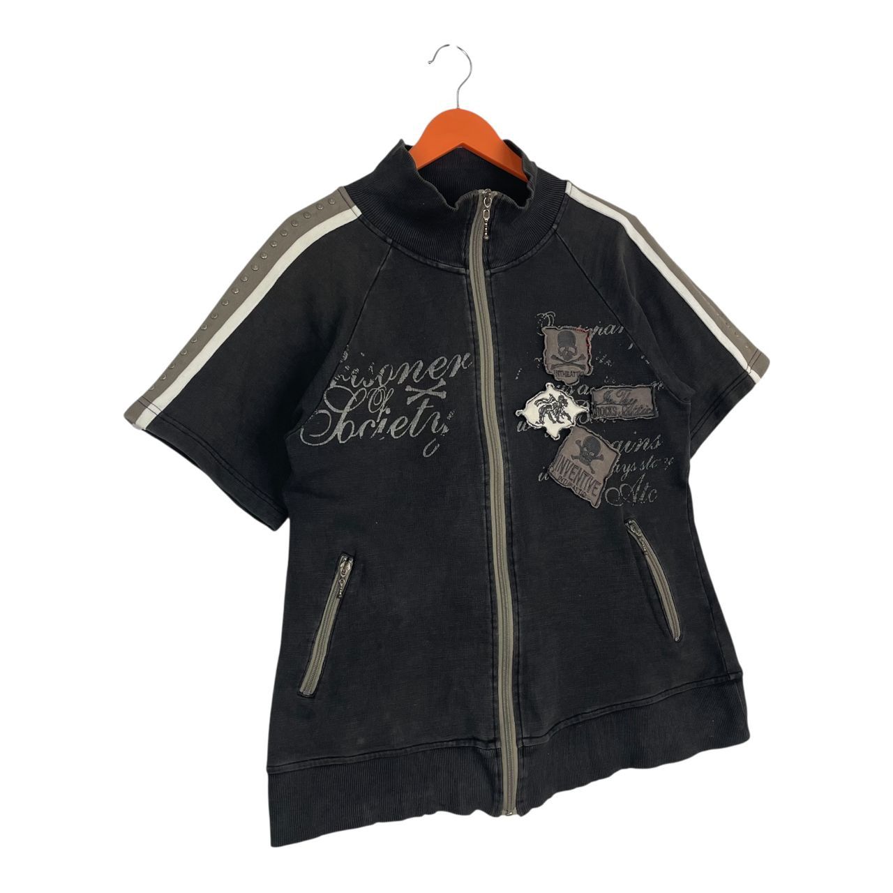 In The Attic Vintage In The Attic Gothic Skull Fullzipper Sweatshirt Size US L / EU 52-54 / 3 - 3 Thumbnail