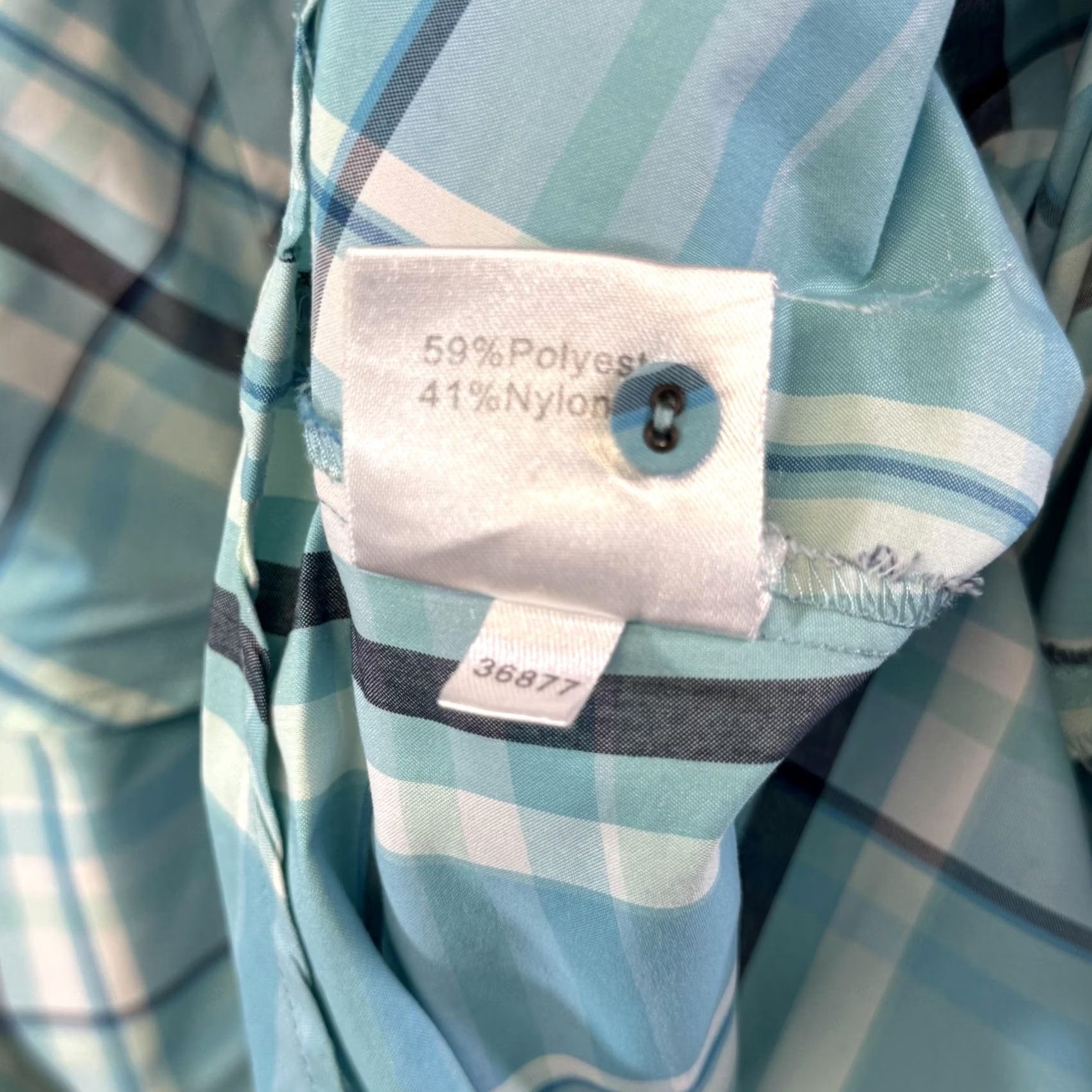Vintage VINTAGE? No — Simms Shirt Women L Blue Plaid Long Sleeve Fishing Outdoor Performance Nylon Size L / US 10 / IT 46 - 5 Thumbnail