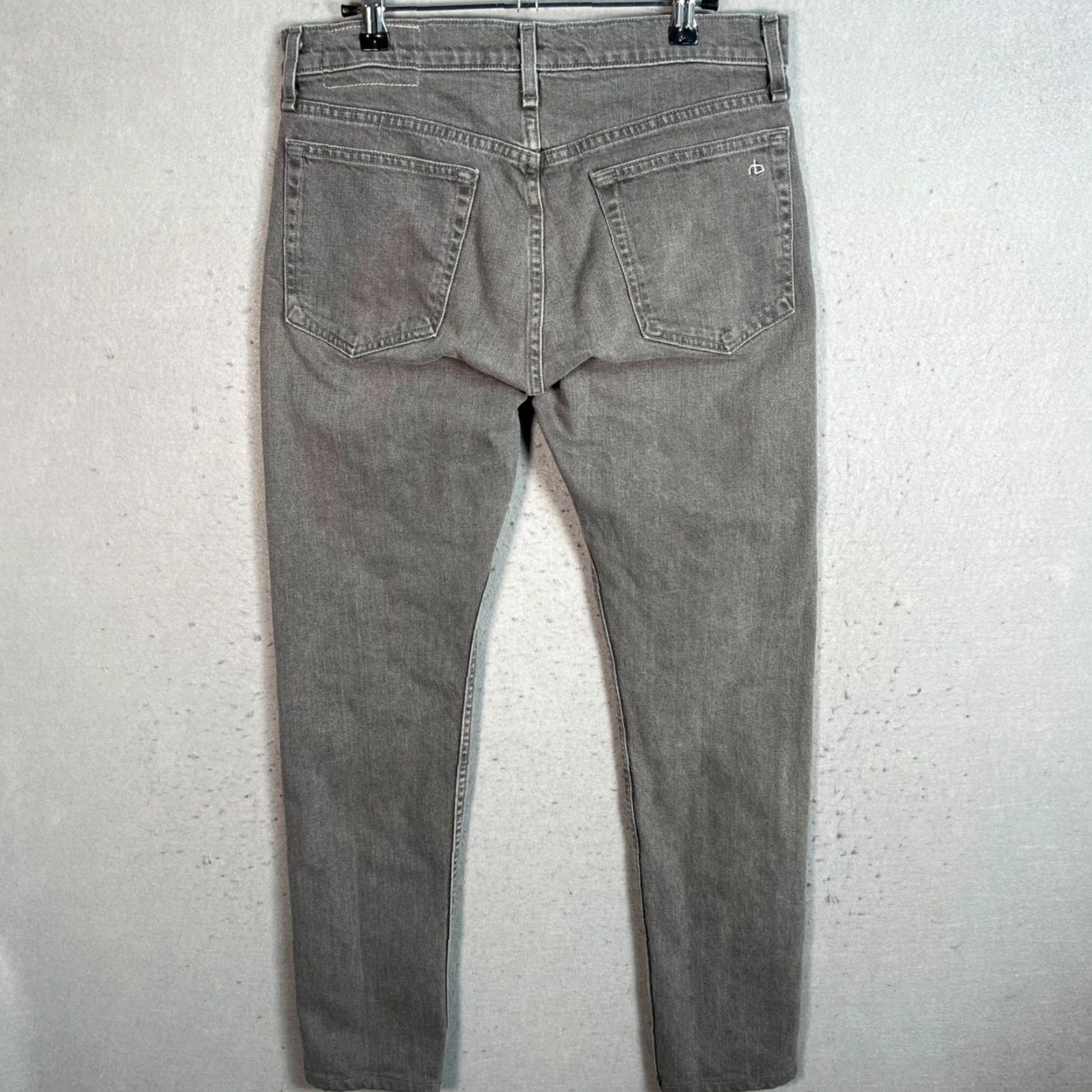 Rag & Bone Rag & Bone Standard Issue Fit 1 Gray Extra Slim Fit Jeans Size 31 Size US 31 - 2 Thumbnail