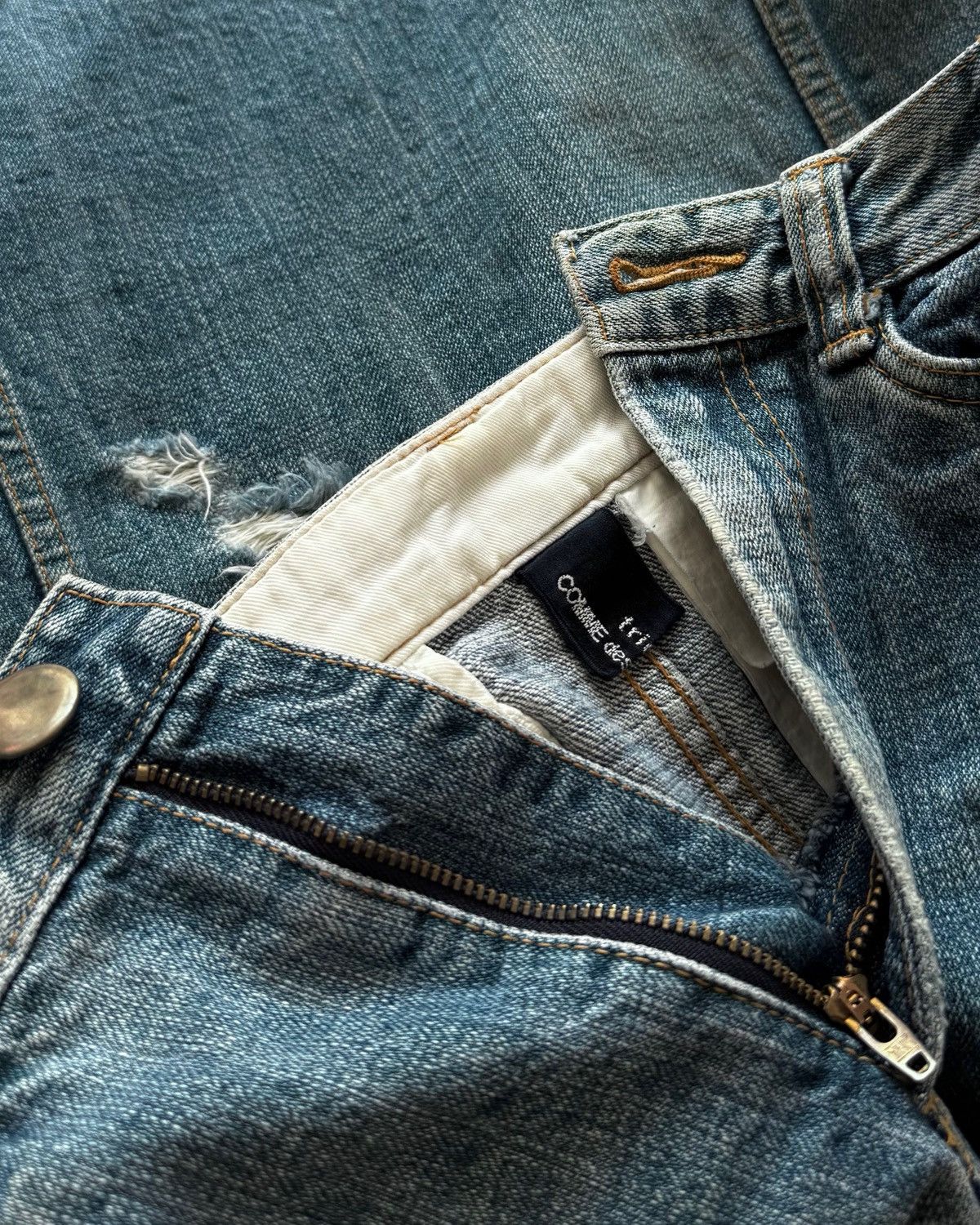 Tricot Comme des Garcons VINTAGE tricot COMME des GARÇONS Denim Skirt Size 28" / US 6 / IT 42 - 7 Thumbnail