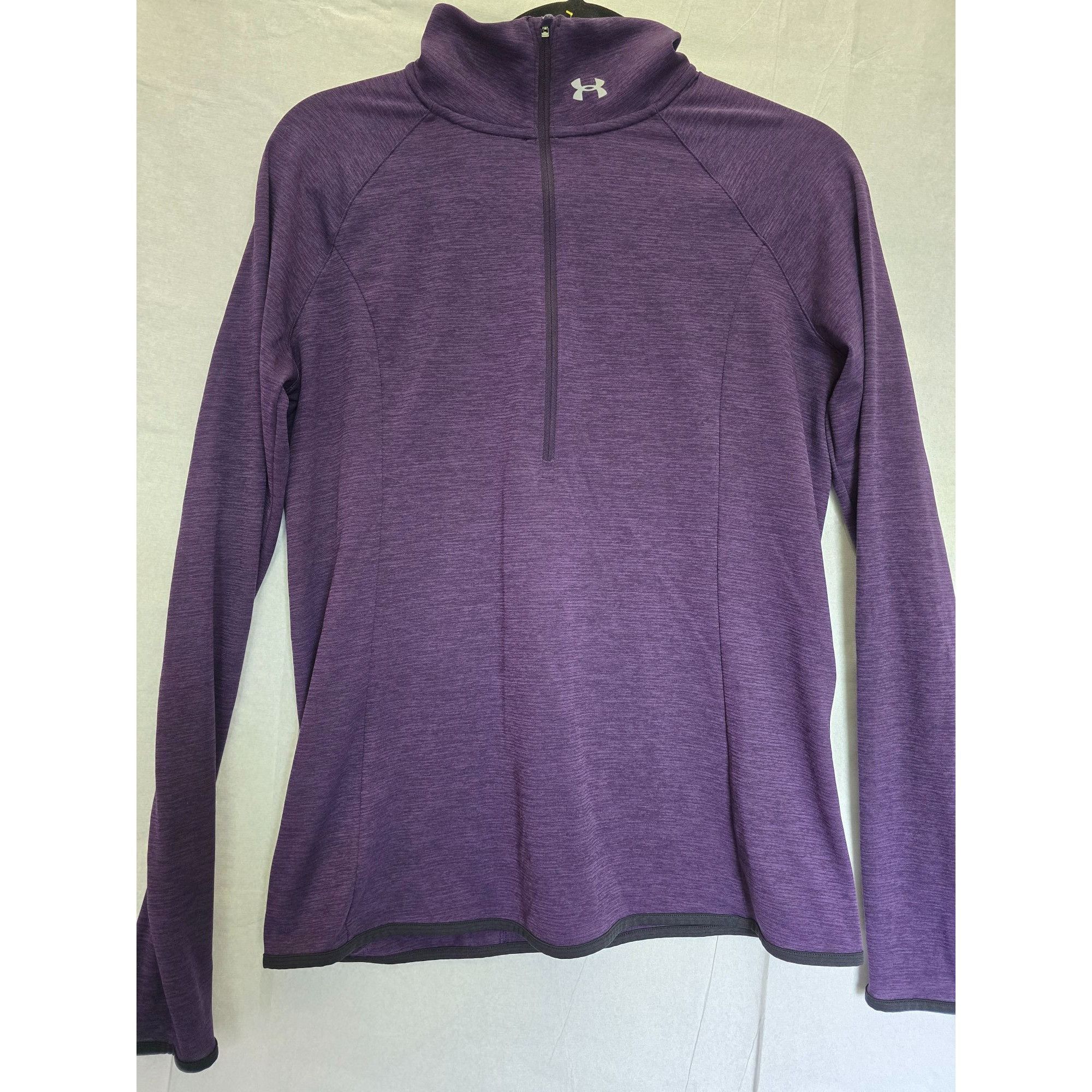 Under Armour Under Armour Women's Fitted 1/4 Zip Pullover Size M Purple Size M / US 6-8 / IT 42-44 - 1 Thumbnail