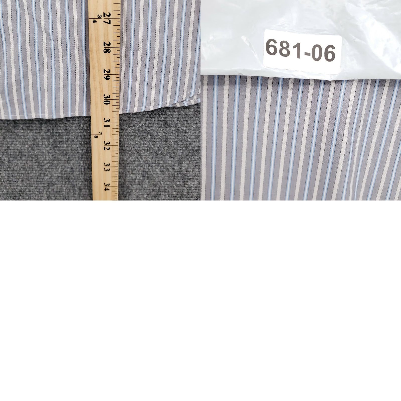 Pronto Uomo Pronto Uomo Button Up Shirt Mens XL Blue Striped Pocket Long Sleeves Non Iron Size US XL / EU 56 / 4 - 8 Thumbnail