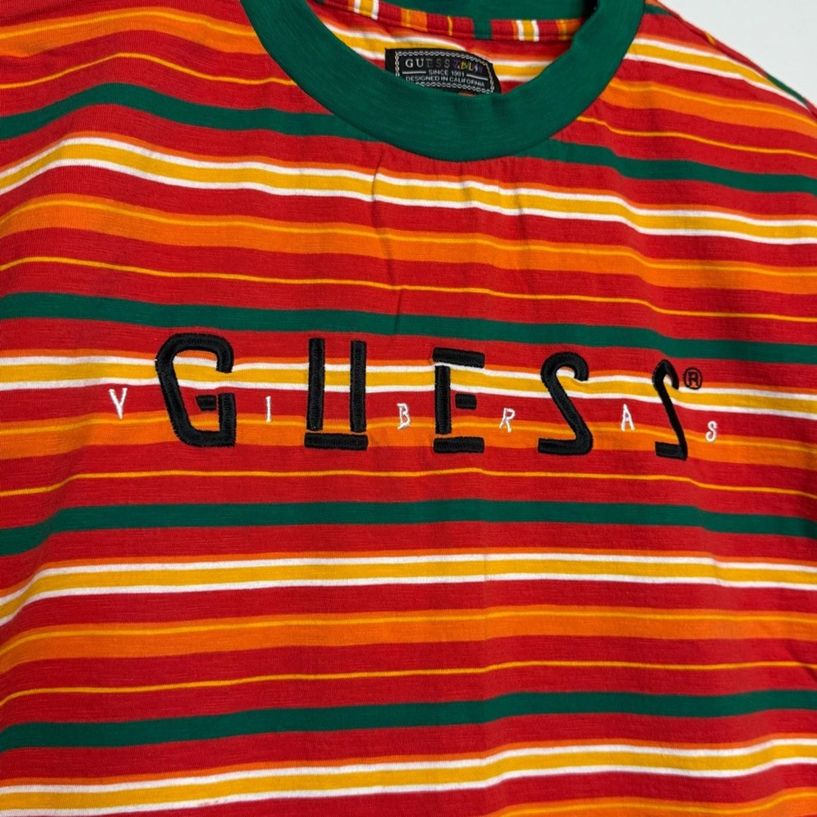 Guess Guess x J Balvin Vibras Tour Stripe Tee Size US M / EU 48-50 / 2 - 4 Thumbnail