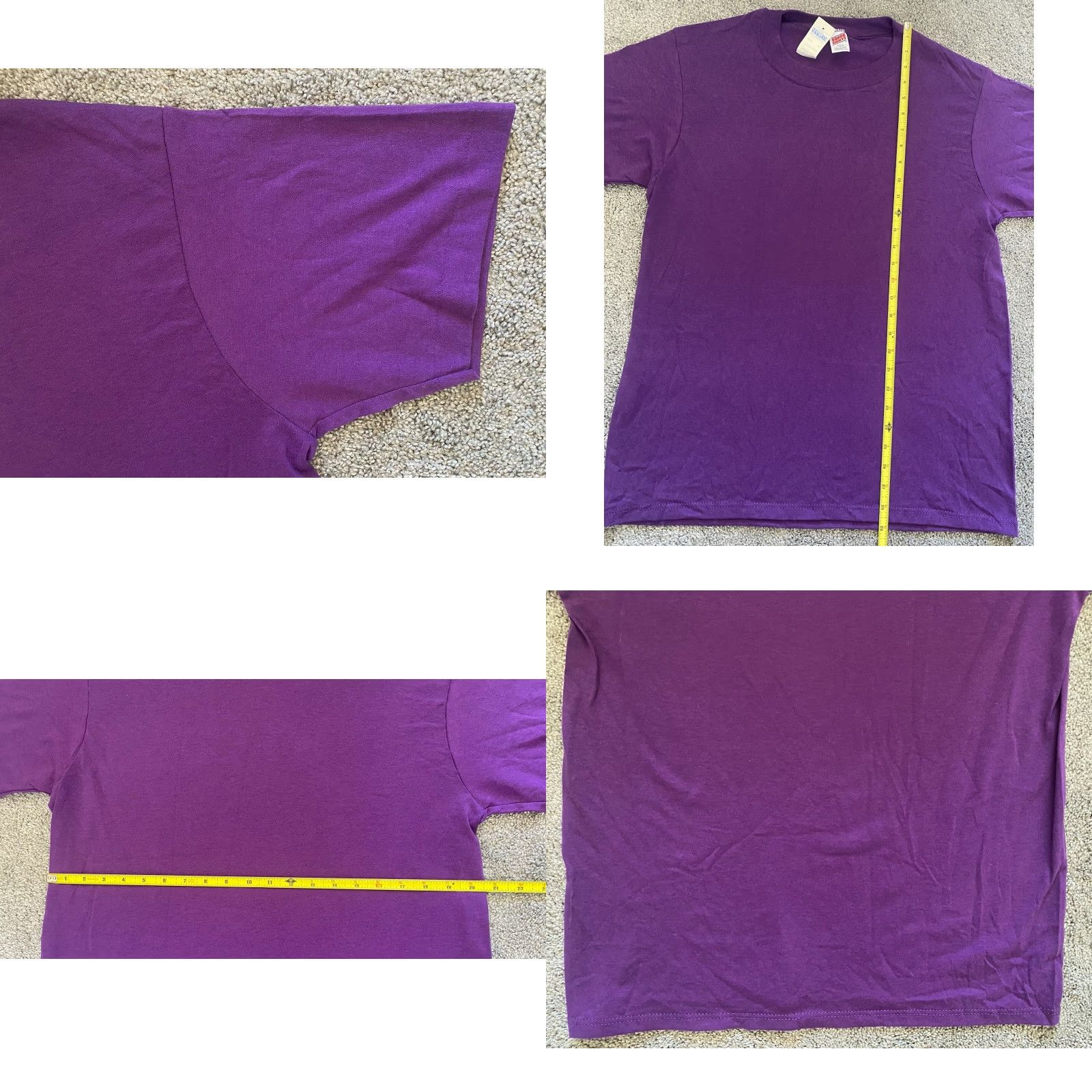 Soffe VINTAGE Soffe Shirt T-Shirt Short Sleeve Purple Adult L 42-44 90s USA Mens Size US L / EU 52-54 / 3 - 8 Thumbnail
