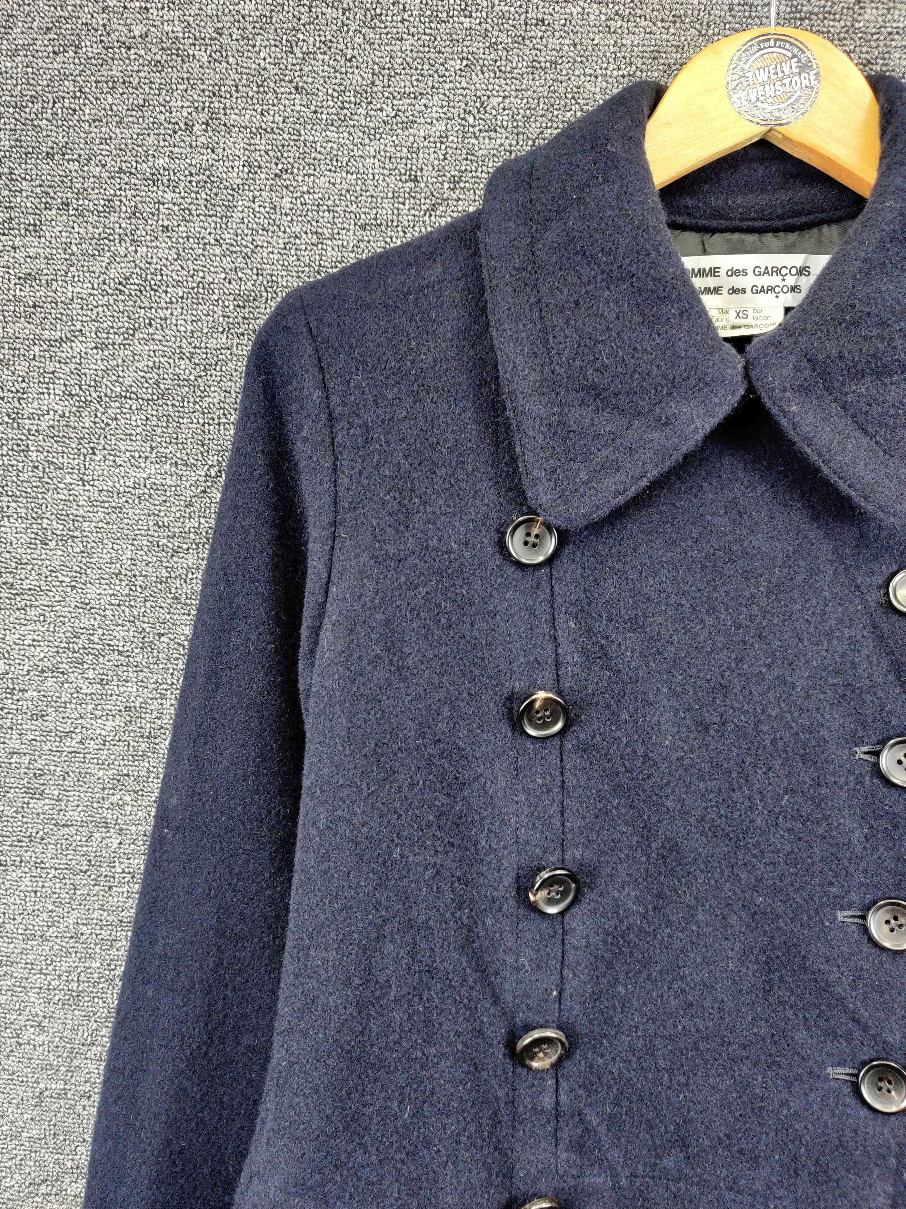 Comme des Garcons Vintage Comme Des Garcons Double Breasted Wool Long Coat Size US XS / EU 42 / 0 - 6 Thumbnail