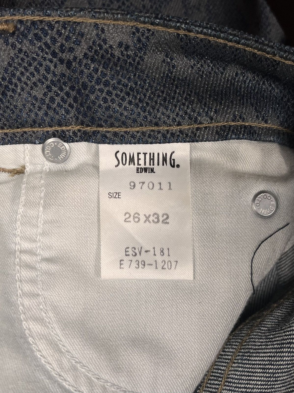 Japanese Brand Snakeskin Flare Denim Something Edwin Size US 26 / EU 42 - 8 Thumbnail