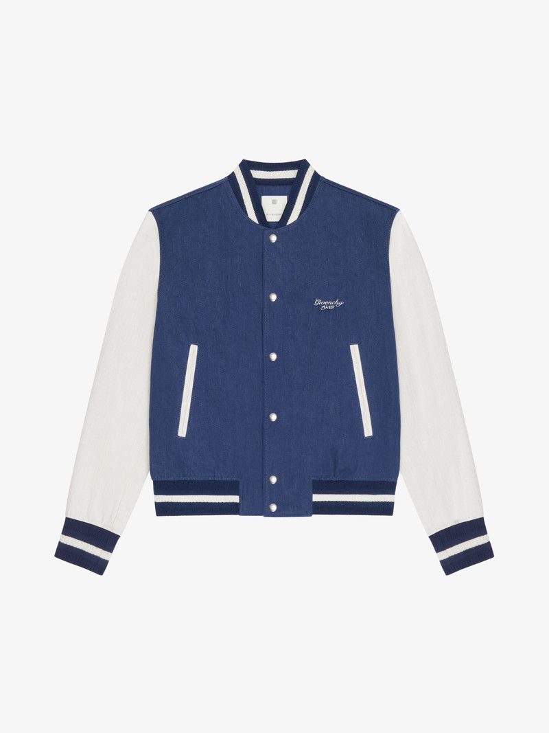 Givenchy o1n1vont0326 Varsity Jacket in Blue/White Size US M / EU 48-50 / 2 - 1 Thumbnail