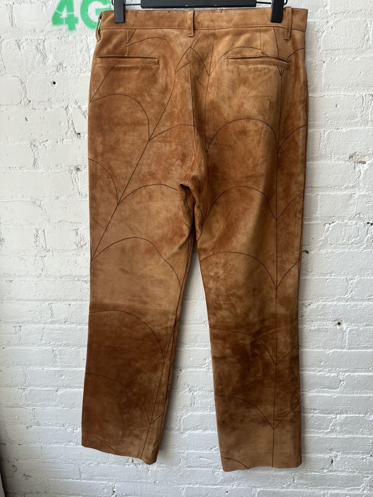 Chrome Hearts 1 of 1 CHROME HEARTS COUTURE SUEDE LEATHER SPIDER WEB SUIT Size 40R - 22 Thumbnail