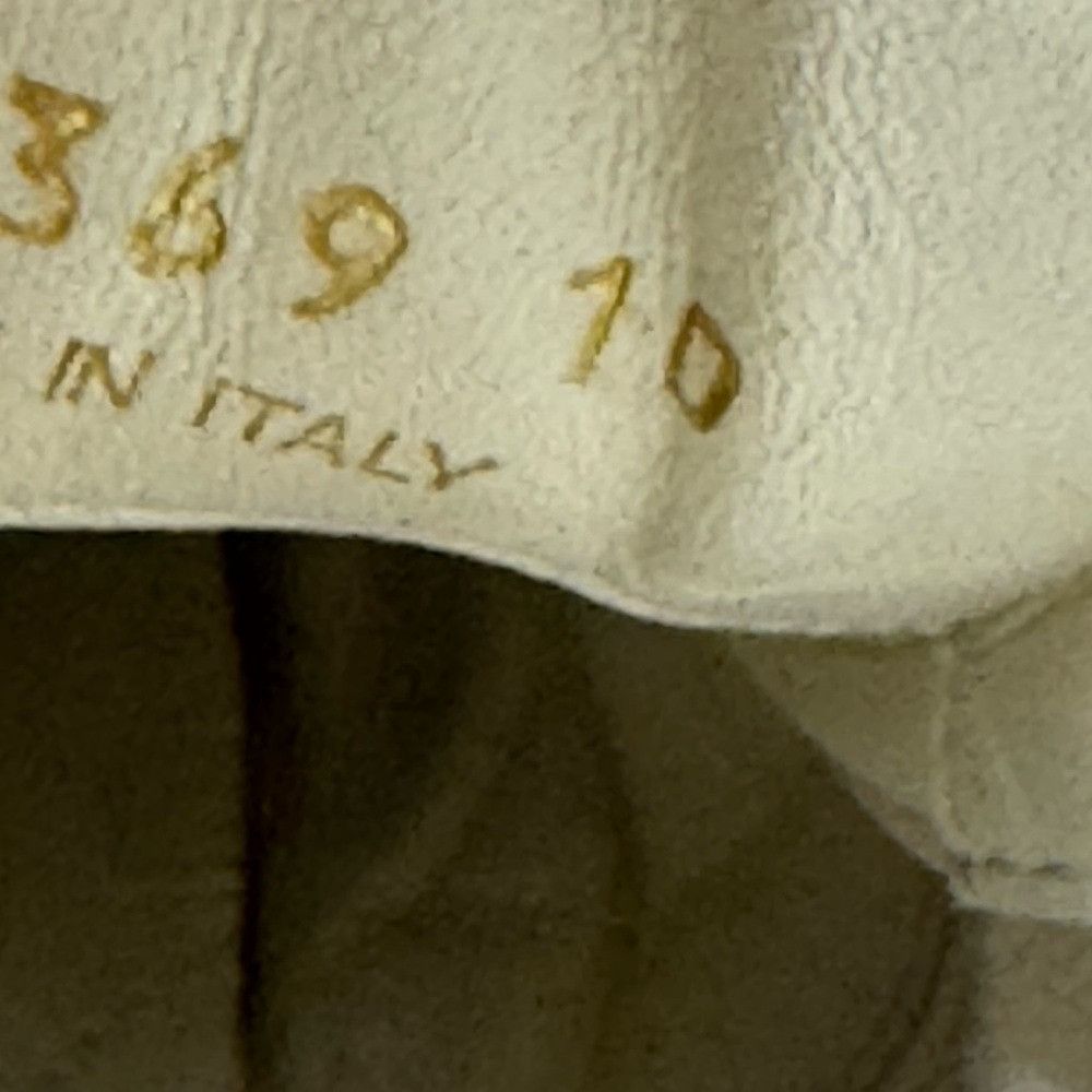Prada Prada Triangle-Logo Leather Sneakers White Gold Men’s Size 1 Size US 10 / EU 43 - 6 Thumbnail