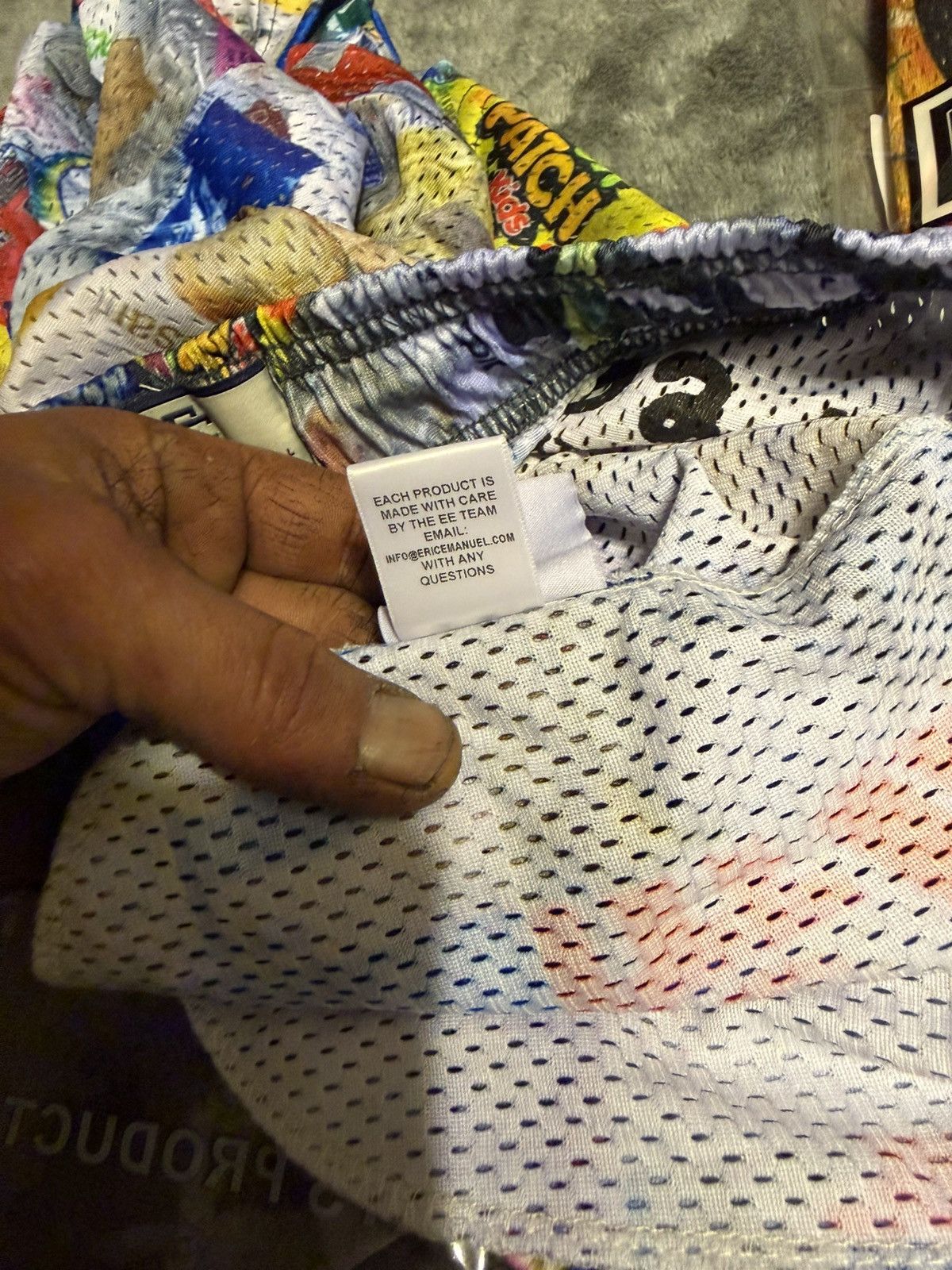 Asspizza × Eric Emanuel Eric Emanuel x Asspizza mesh shorts Size US 38 / EU 54 - 14 Thumbnail