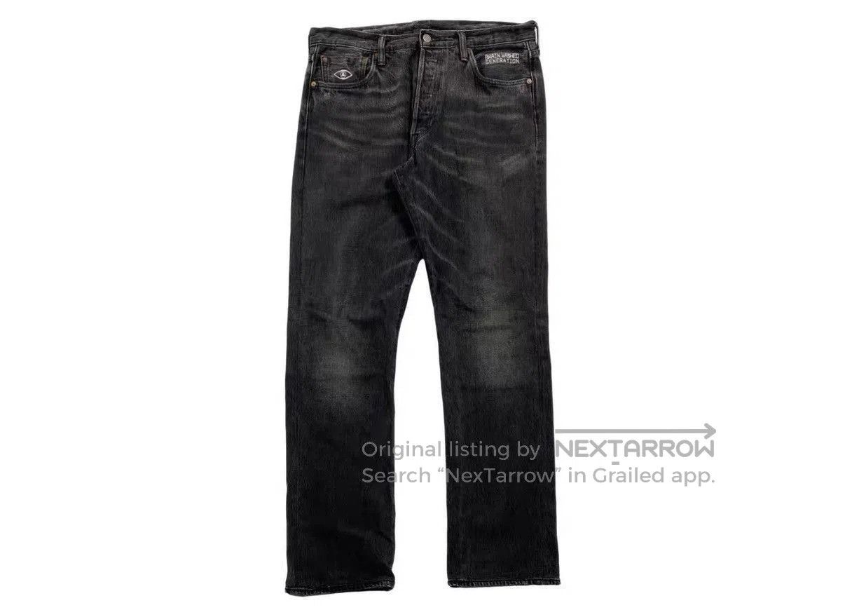 Levi's Black Denim Straight. Size US 34 / EU 50 - 1 Thumbnail