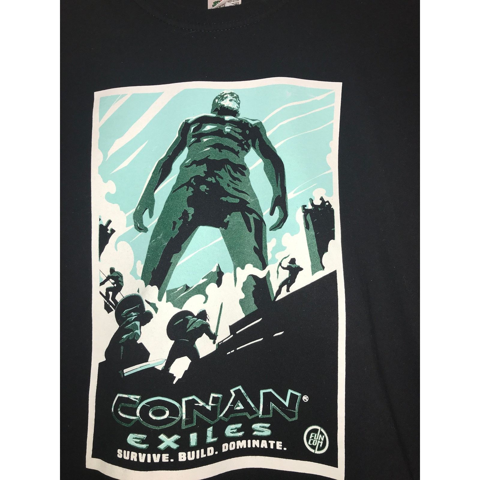 Fruit Of The Loom Conan Exiles T-Shirt Men’s M Short Sleeve Black Size US M / EU 48-50 / 2 - 3 Thumbnail
