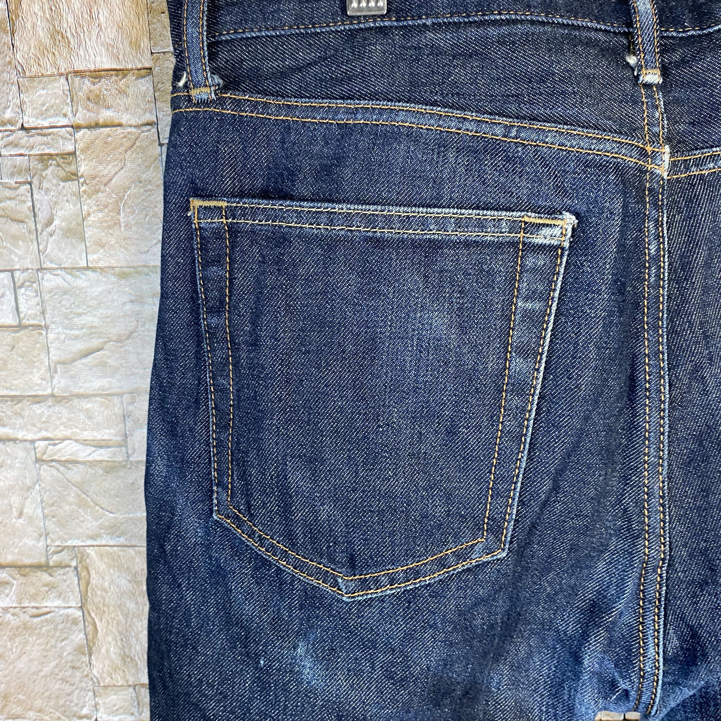 Japanese Brand Uniqlo blue selvedge vintage Denim Pants #7567 Size US 31 - 15 Thumbnail