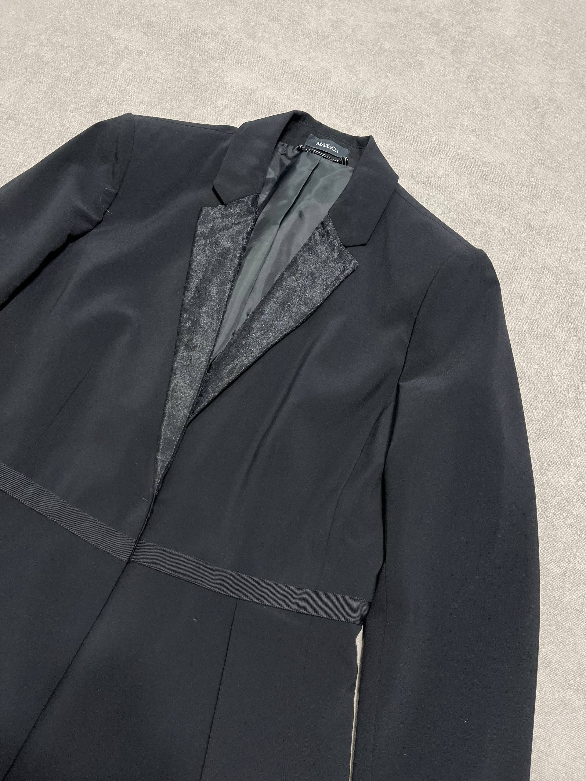 MAX&Co. Rare Max&Co. Womens Blazer Jacket Black Mara Vintage Size M / US 6-8 / IT 42-44 - 4 Thumbnail
