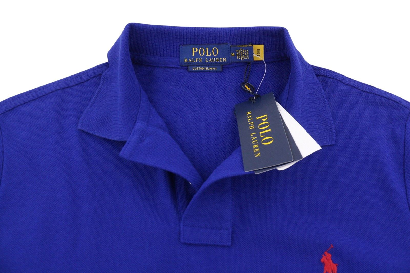 Ralph Lauren CUSTOM SLIM FIT M Mid Blue Embroidered Logo 87902 Size US M / EU 48-50 / 2 - 5 Thumbnail