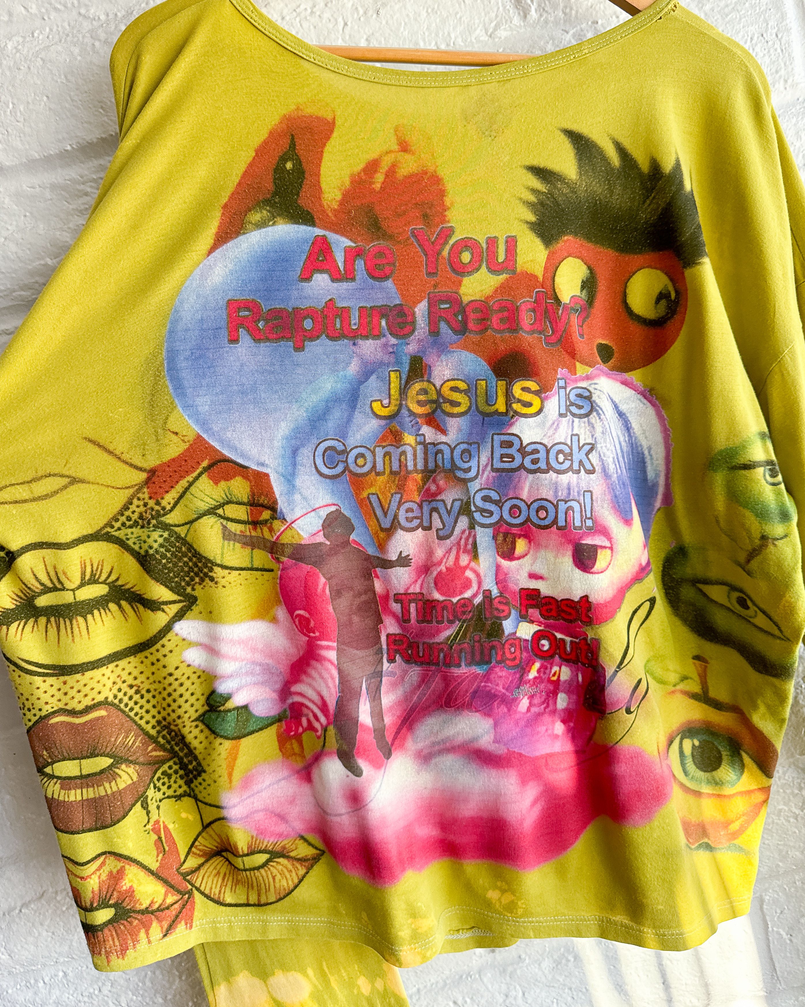 Vintage Jesus Wanted Long Sleeve T Shirt Tie Dye Custom 1 of 1 Size US XL / EU 56 / 4 - 5 Thumbnail