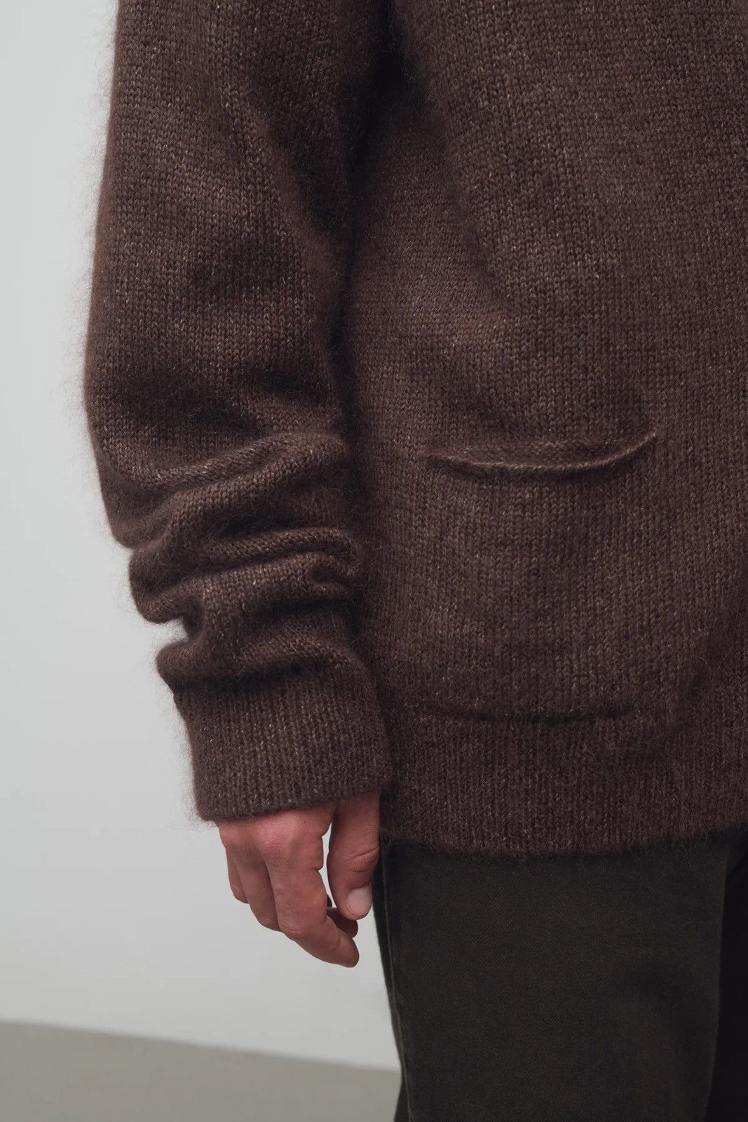 The Row The Row Brown Howser Cardigan in Silk and Mohair size Large Size US L / EU 52-54 / 3 - 2 Thumbnail