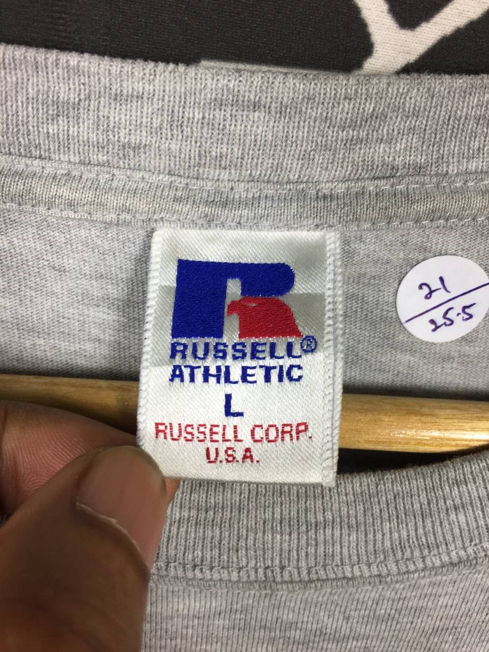Russell Athletic × Vintage Vtg Russell Athletics World War II Statement Humor Tee Size US L / EU 52-54 / 3 - 9 Thumbnail