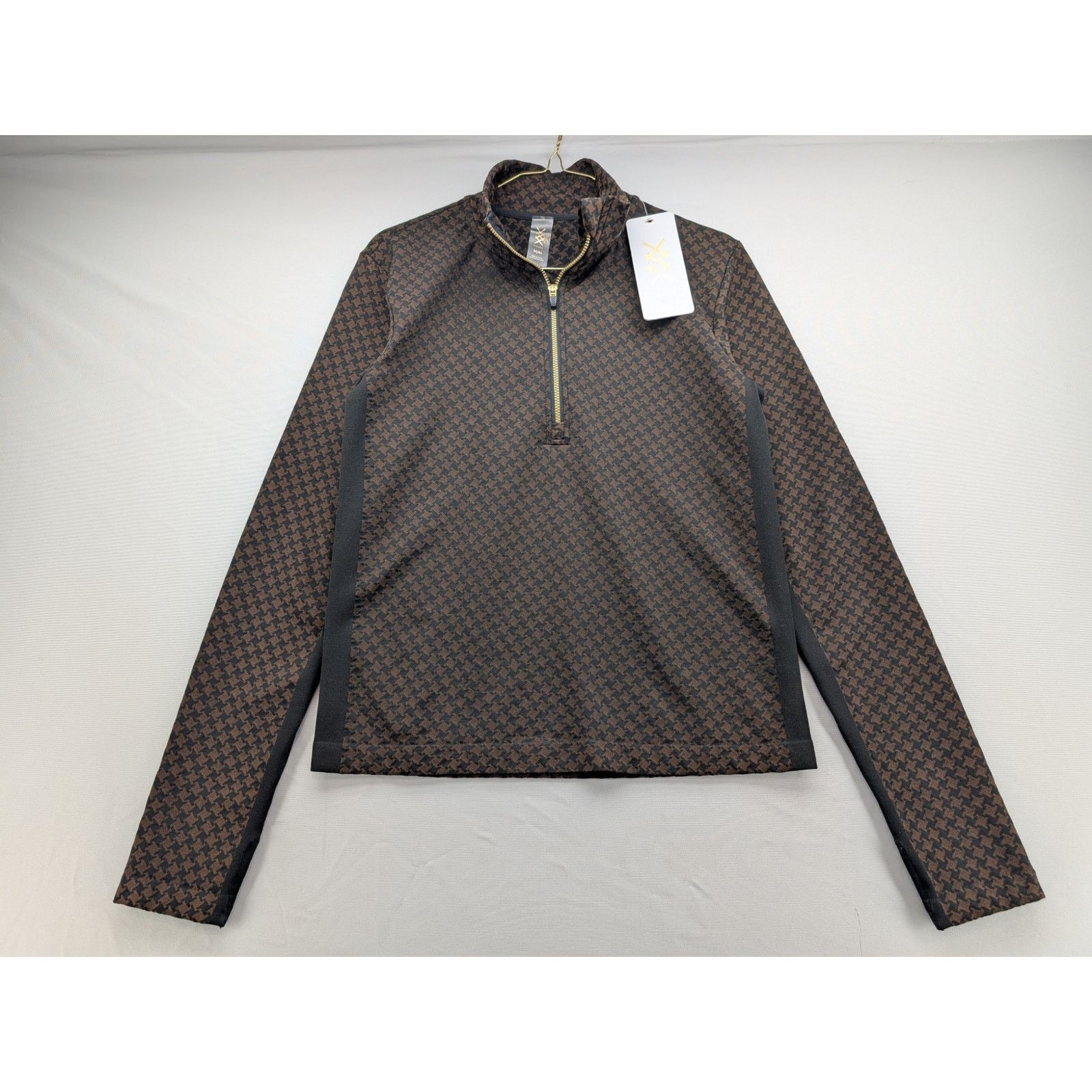 Rhone NWT Rhone Women's Après Houndstooth Seamless 1/4 Zip Top Size M / US 6-8 / IT 42-44 - 3 Thumbnail