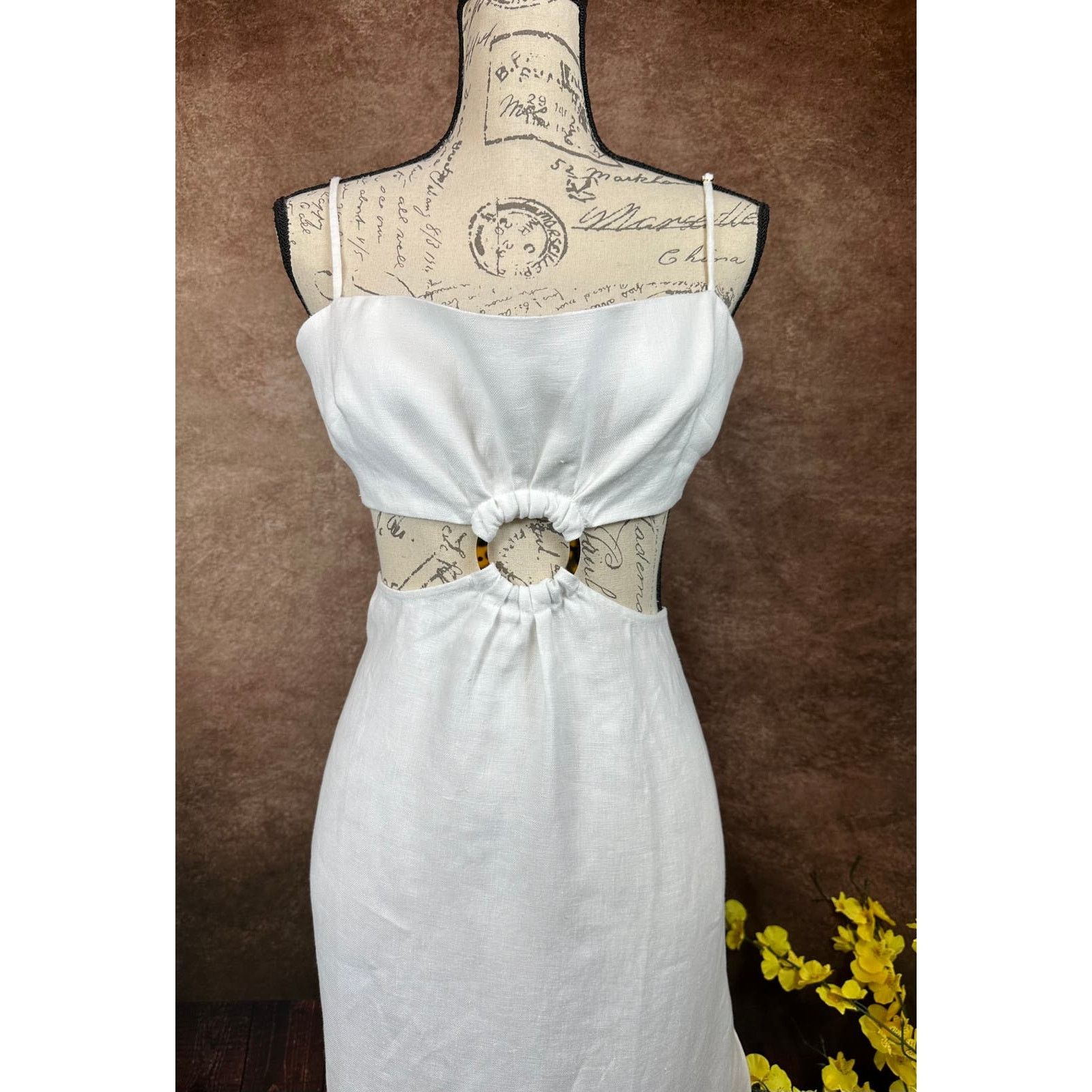 Other Rumer Avalon Ring Maxi Dress - White - size L Size L / US 10 / IT 46 - 9 Thumbnail