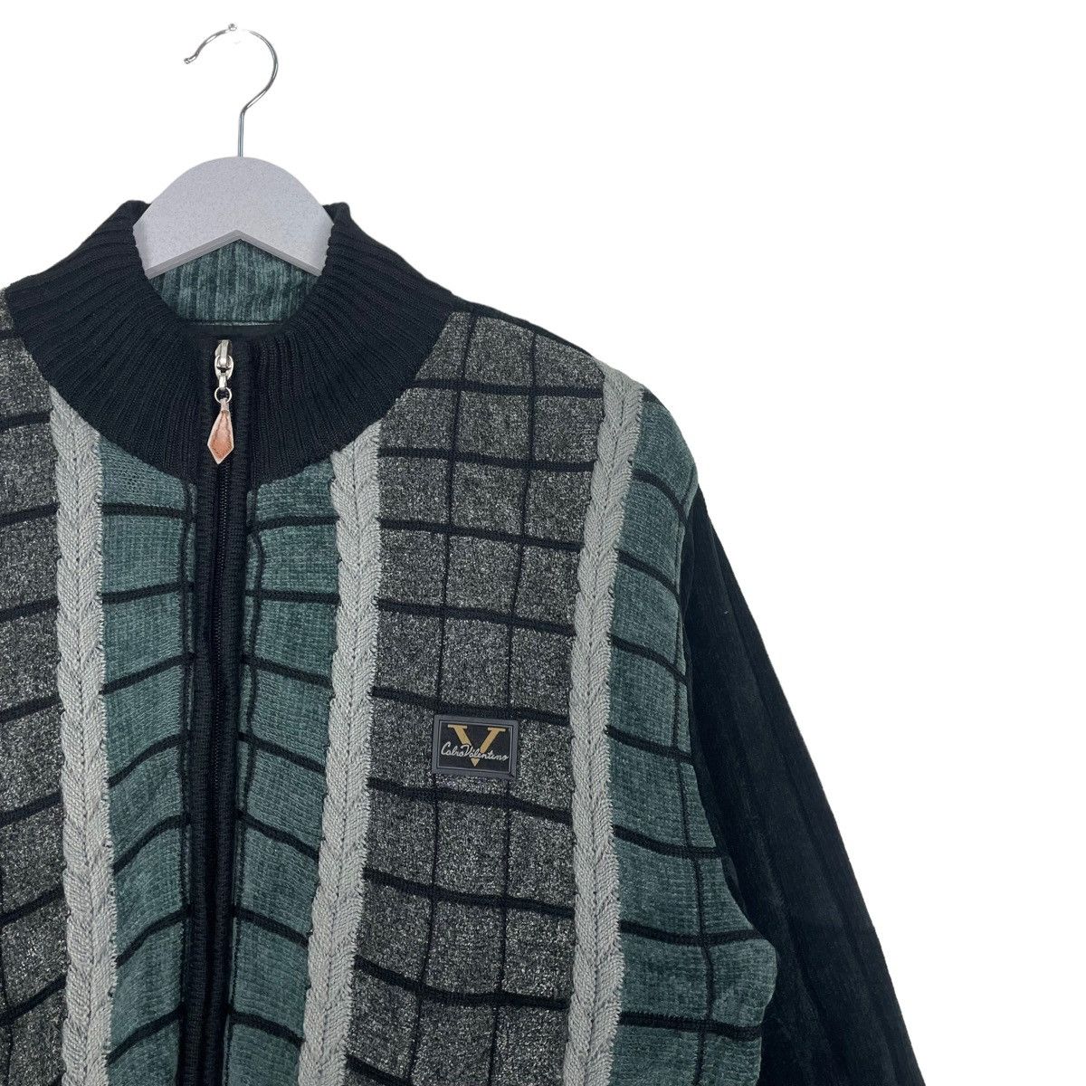 Designer × Japanese Brand 💥90s CARLO VALENTINO VELVET BOMBER JACKET Size US M / EU 48-50 / 2 - 6 Thumbnail