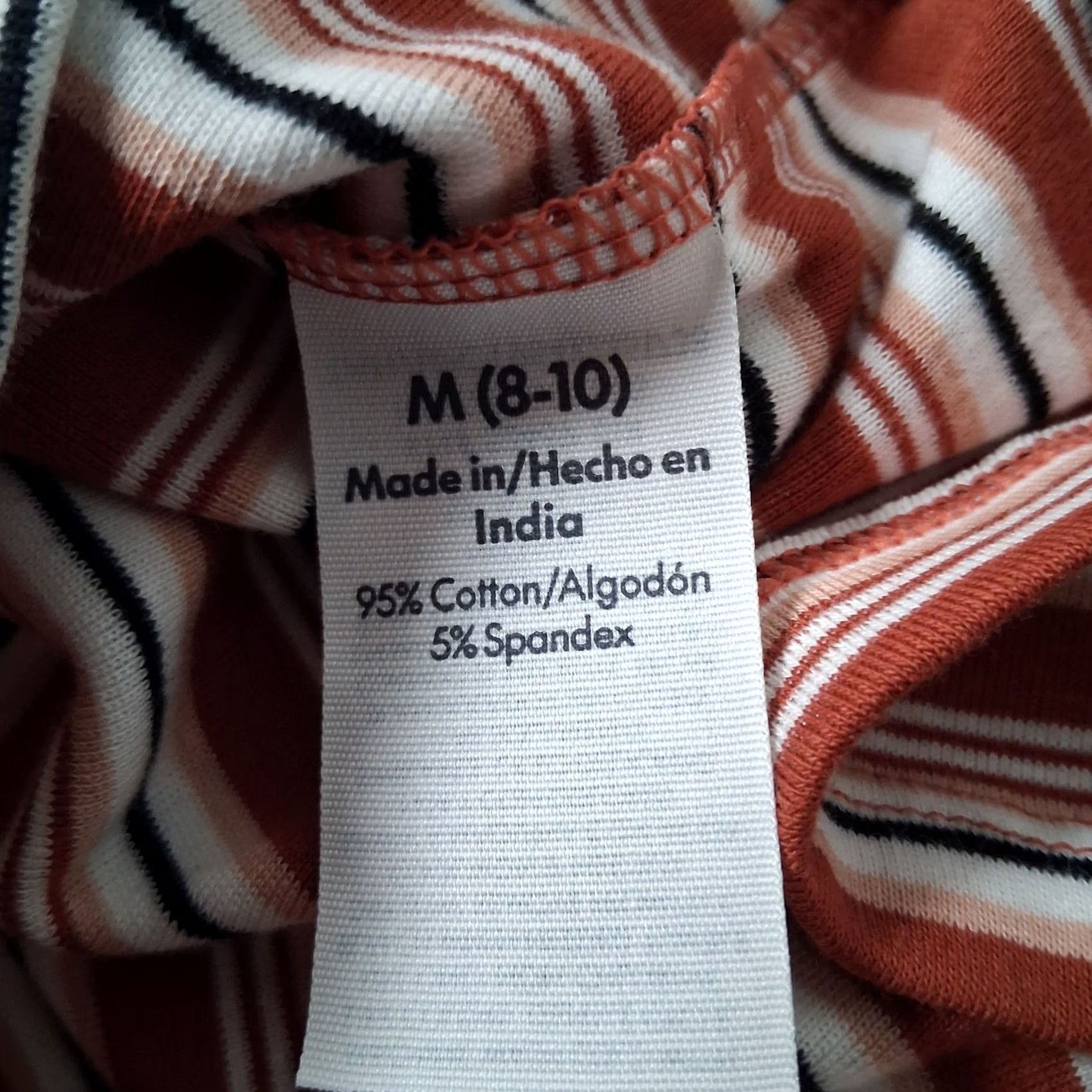 Vintage No Boundaries Juniors M Brown Stripe Polo Cropped Shirt Button Front NEW Size M / US 6-8 / IT 42-44 - 5 Thumbnail