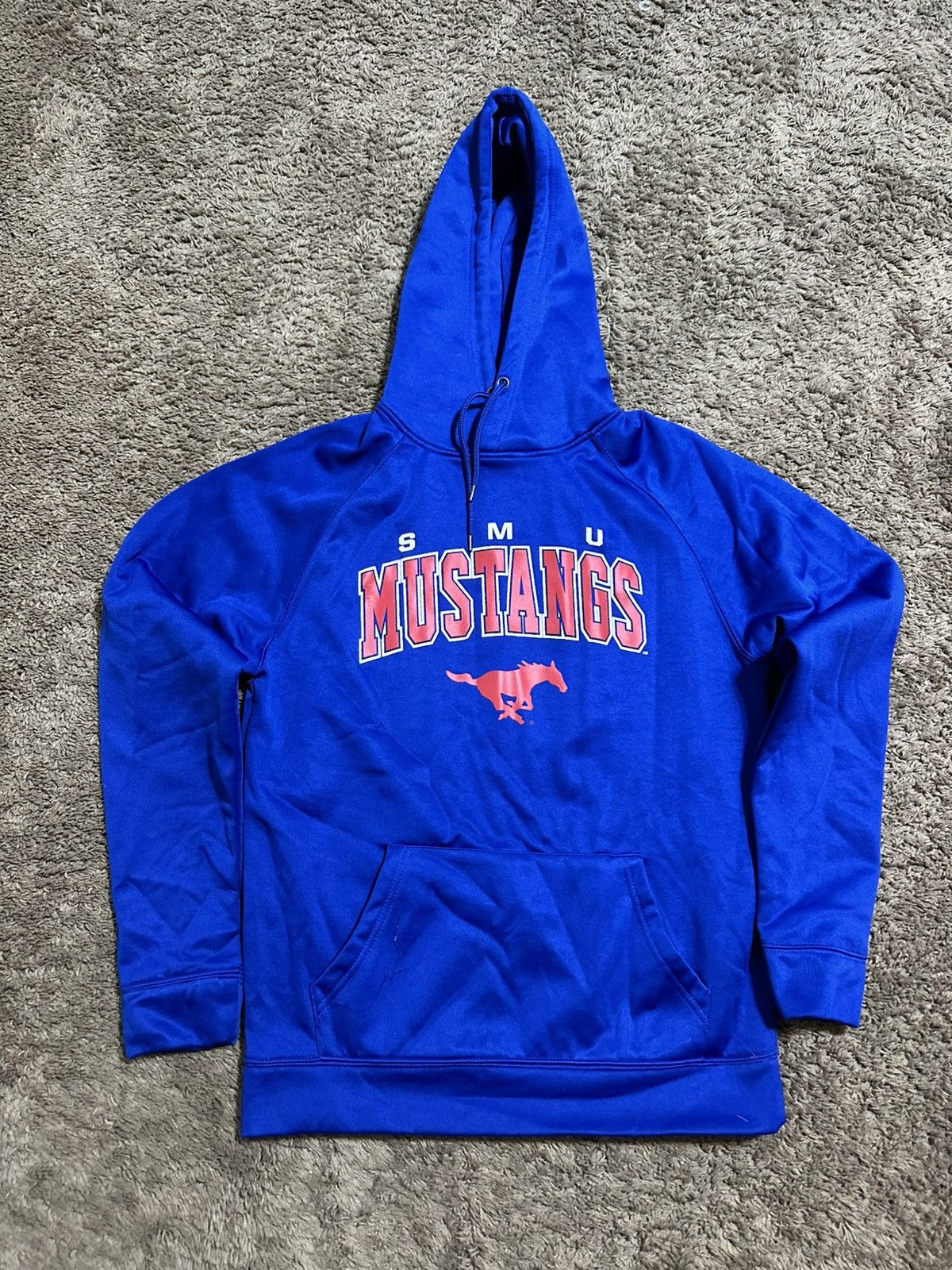 NCAA Vintage SMU Mustangs “triple blue” hoodie 00s size medium Size US M / EU 48-50 / 2 - 1 Thumbnail