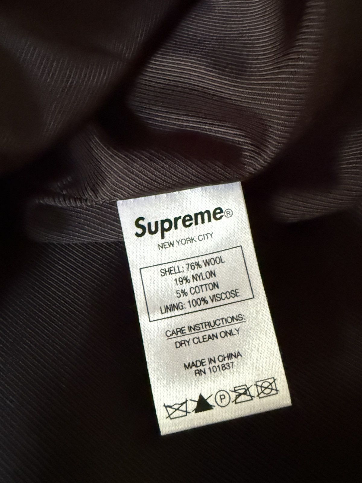Supreme Supreme Wool Windowpane Overcoat Size US S / EU 44-46 / 1 - 6 Thumbnail