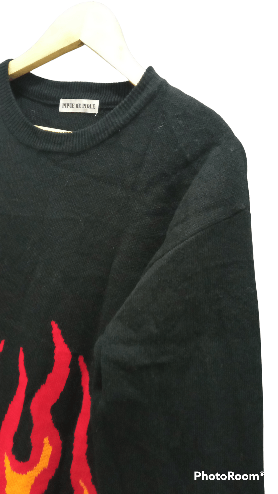 Japanese Brand × Vintage 🔥🔥Vintage Style Pipue De Pique Flame Sweatshirt Size US S / EU 44-46 / 1 - 10 Thumbnail