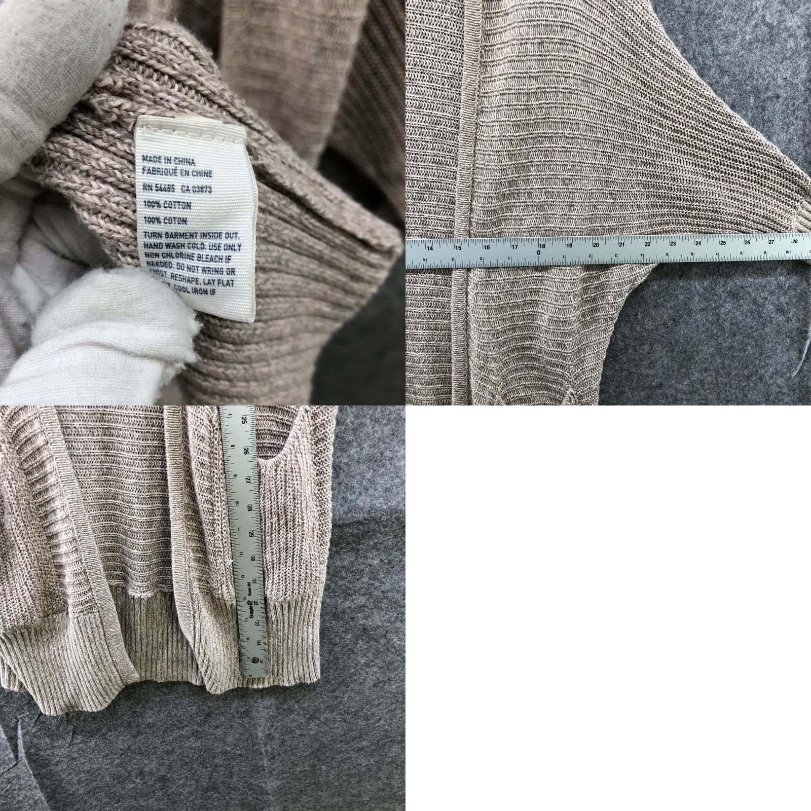 American Eagle Outfitters VINTAGE American Eagle Cardigan Sweater Womens XS Longline Lightweight Ribbed Beiges Fall Spring Summer Bohemian Size XS / US 0-2 / IT 36-38 - 8 Thumbnail