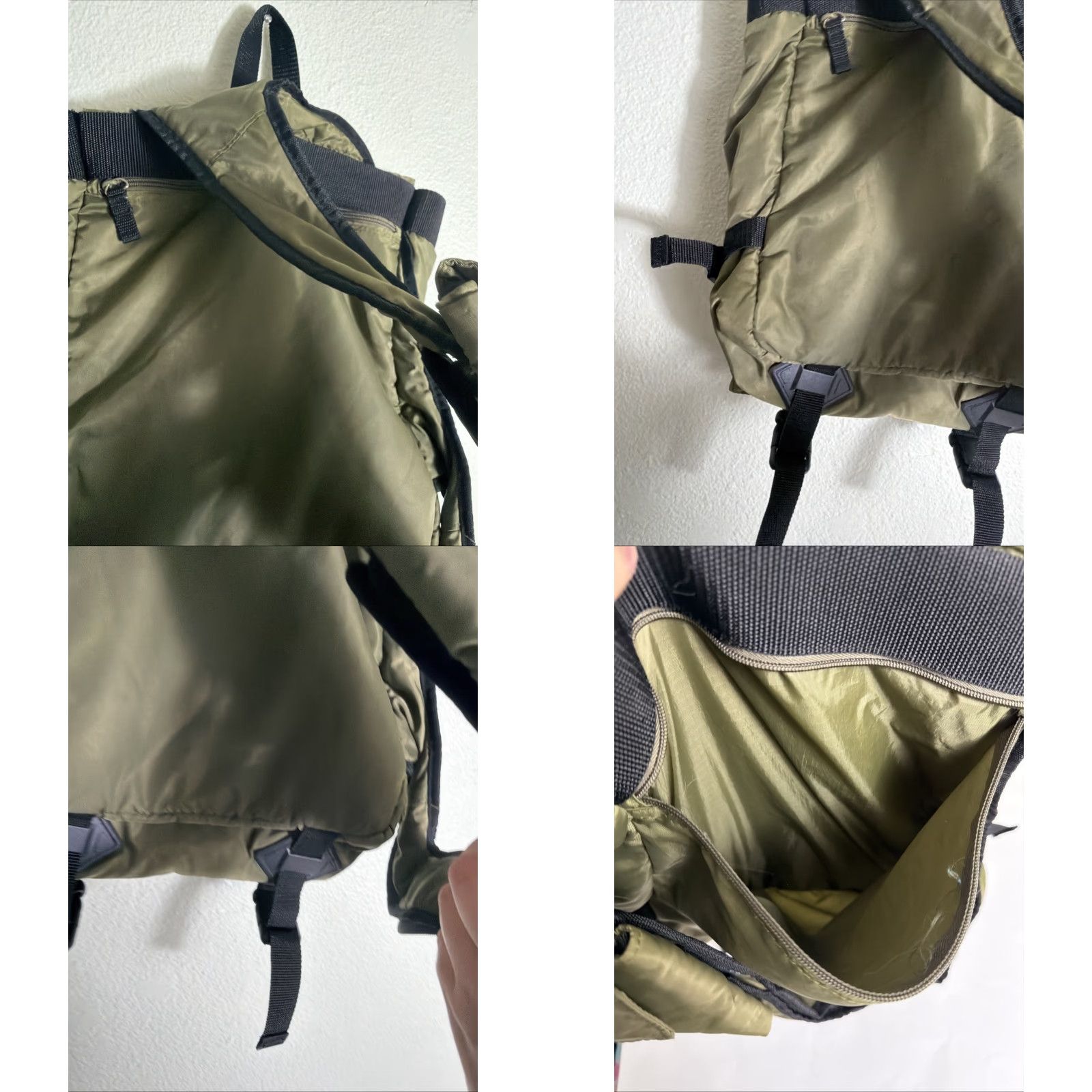 J Brand Toppers Army Green Polyester Sling Bag Messenger Bag Hook Loop Men 13x11x5 Size ONE SIZE - 9 Thumbnail