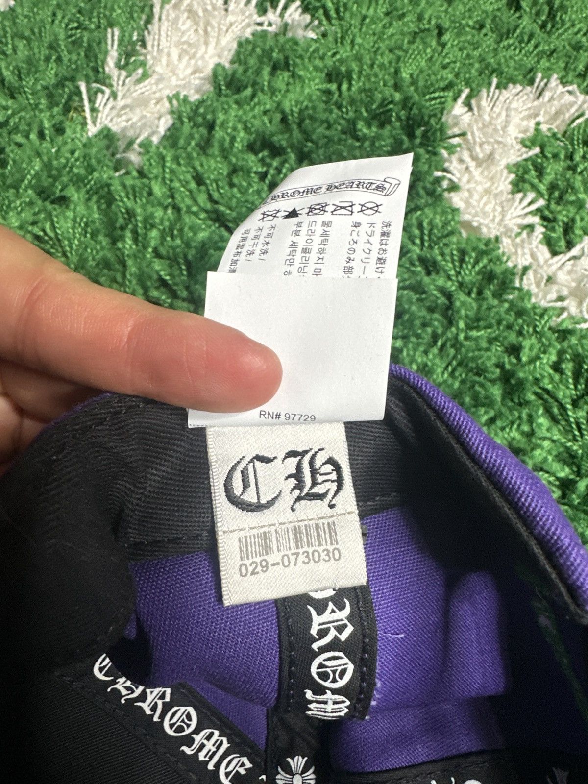 Chrome Hearts Chrome Hearts CH Baseball Purple Green Cap Size ONE SIZE - 5 Thumbnail