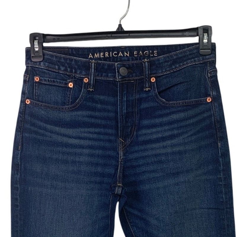 American Eagle Outfitters New American Eagle Womens 32X32 Cotton Blend Denim Jeans Size 33" - 2 Thumbnail