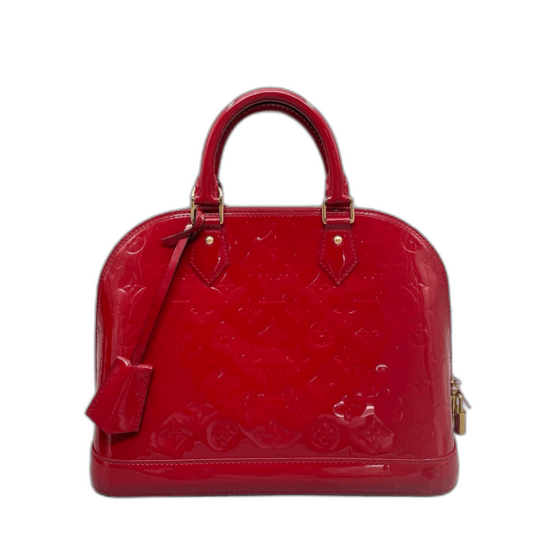 Louis Vuitton Louis Vuitton Louis Vuitton Red Patent Leather Shell Bag-2 Size ONE SIZE - 1 Thumbnail