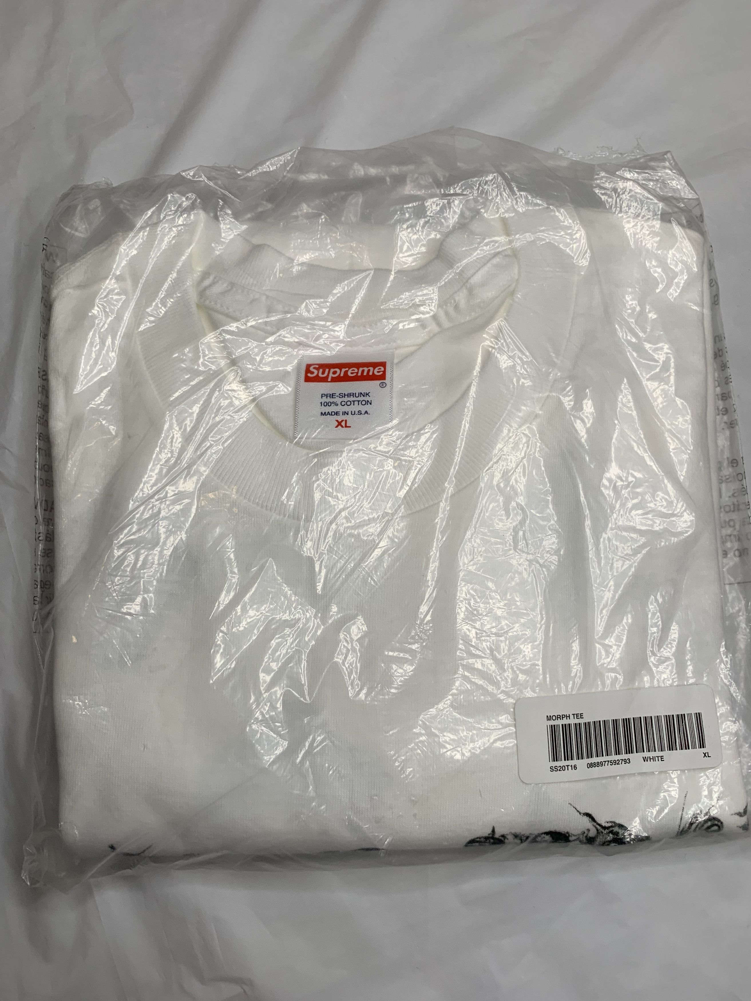 image of Supreme Ss16 Morph Tee Shirt (Xl) in White/Black, Men's