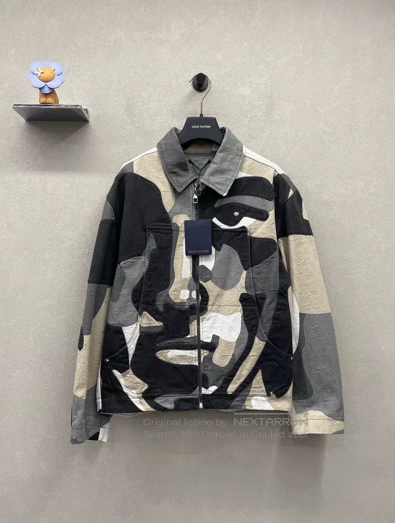 Louis Vuitton Louis Vuitton Geometric portrait collage denim jacket Size US S / EU 44-46 / 1 - 1 Thumbnail