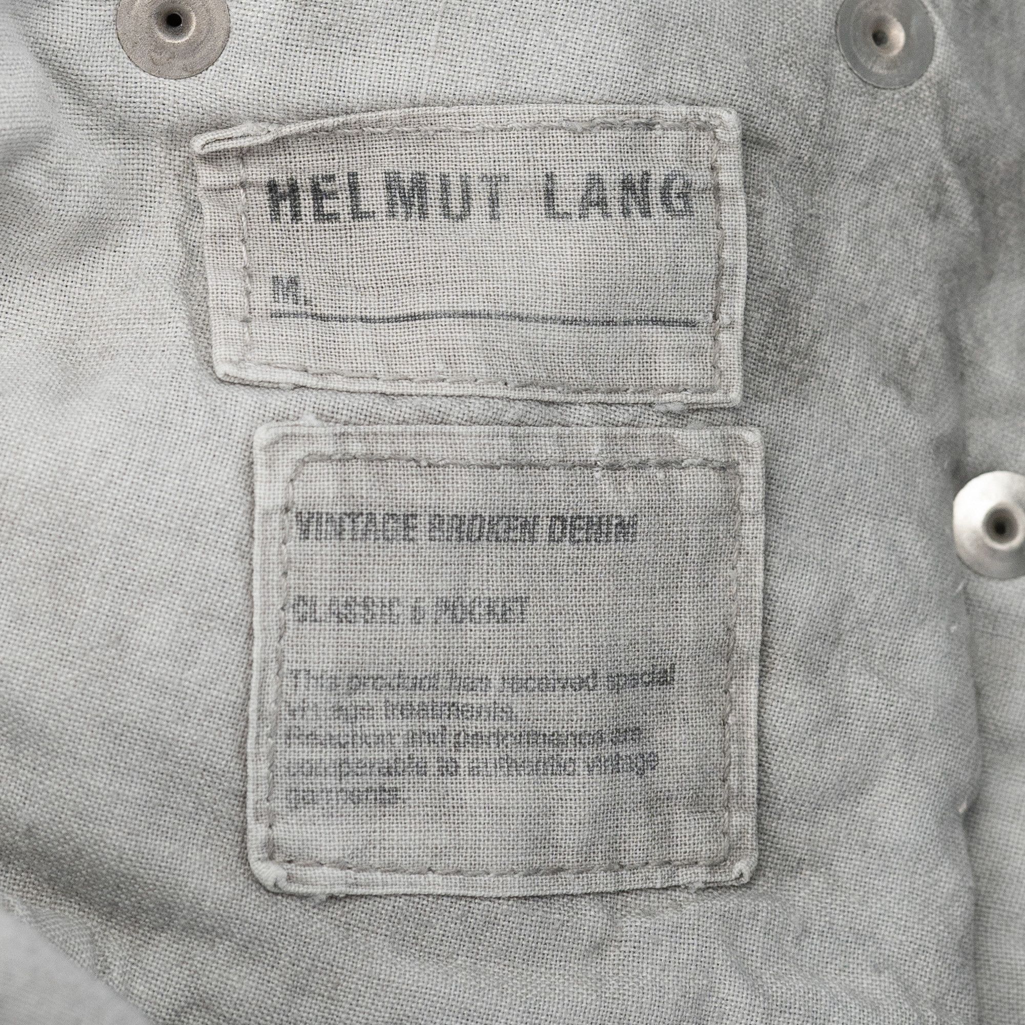 Helmut Lang Vintage Broken Denim Classic 5 Pocket Unhemmed Size US 31 - 8 Thumbnail