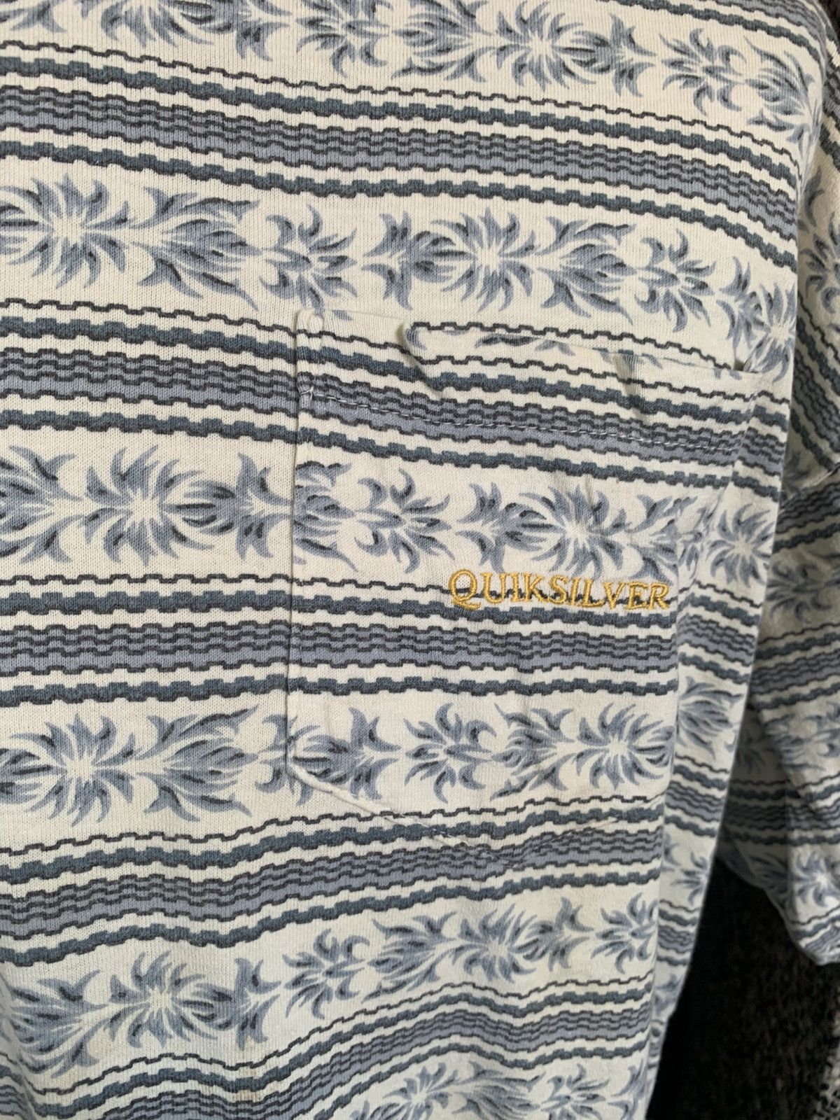 Quiksilver Vintage 90s Quiksilver Striped Surf / Surfing T shirt Size US M / EU 48-50 / 2 - 2 Thumbnail