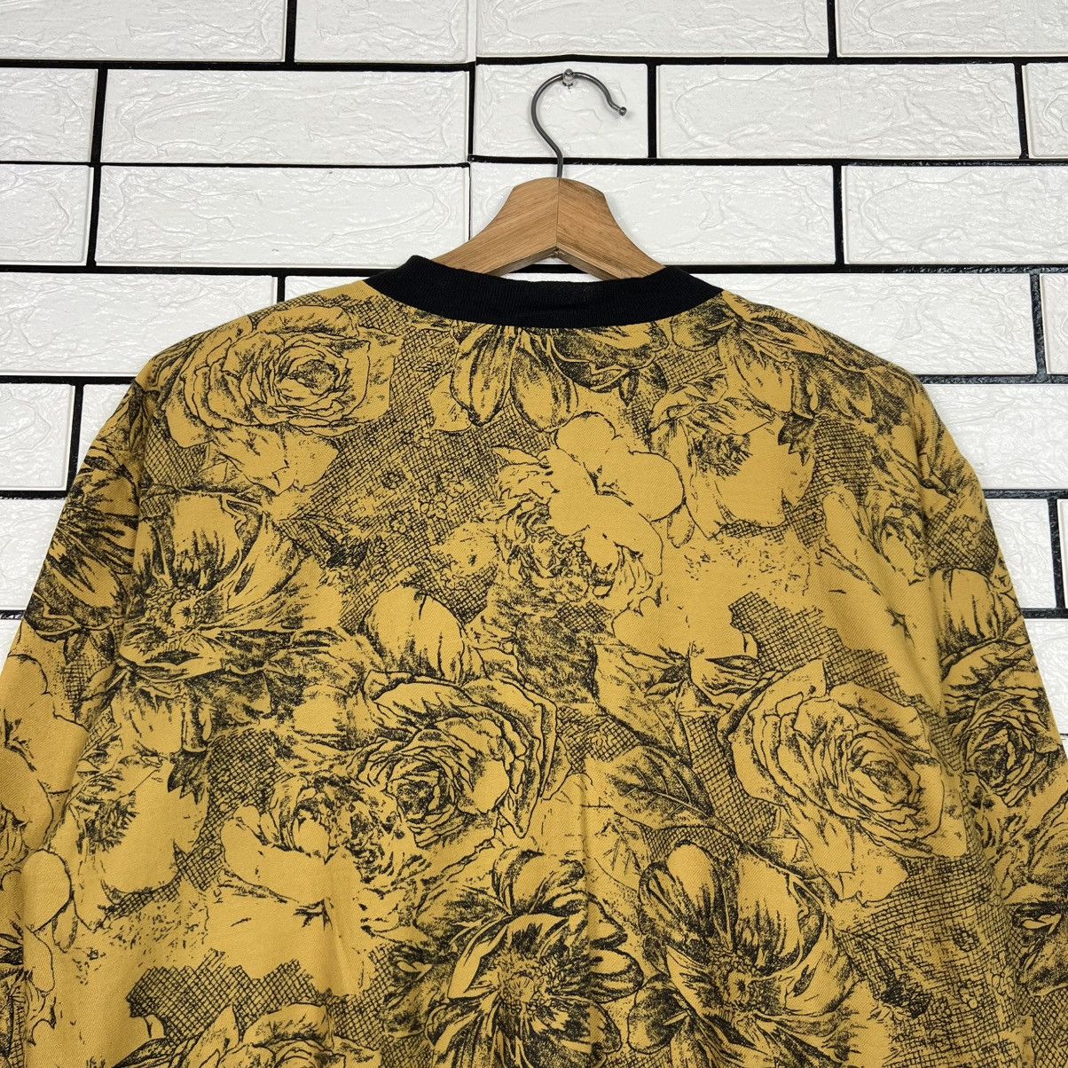 Japanese Brand Vintage Art Florals Print Wool Silk Button Jacket #4115-C187 Size M / US 6-8 / IT 42-44 - 18 Thumbnail