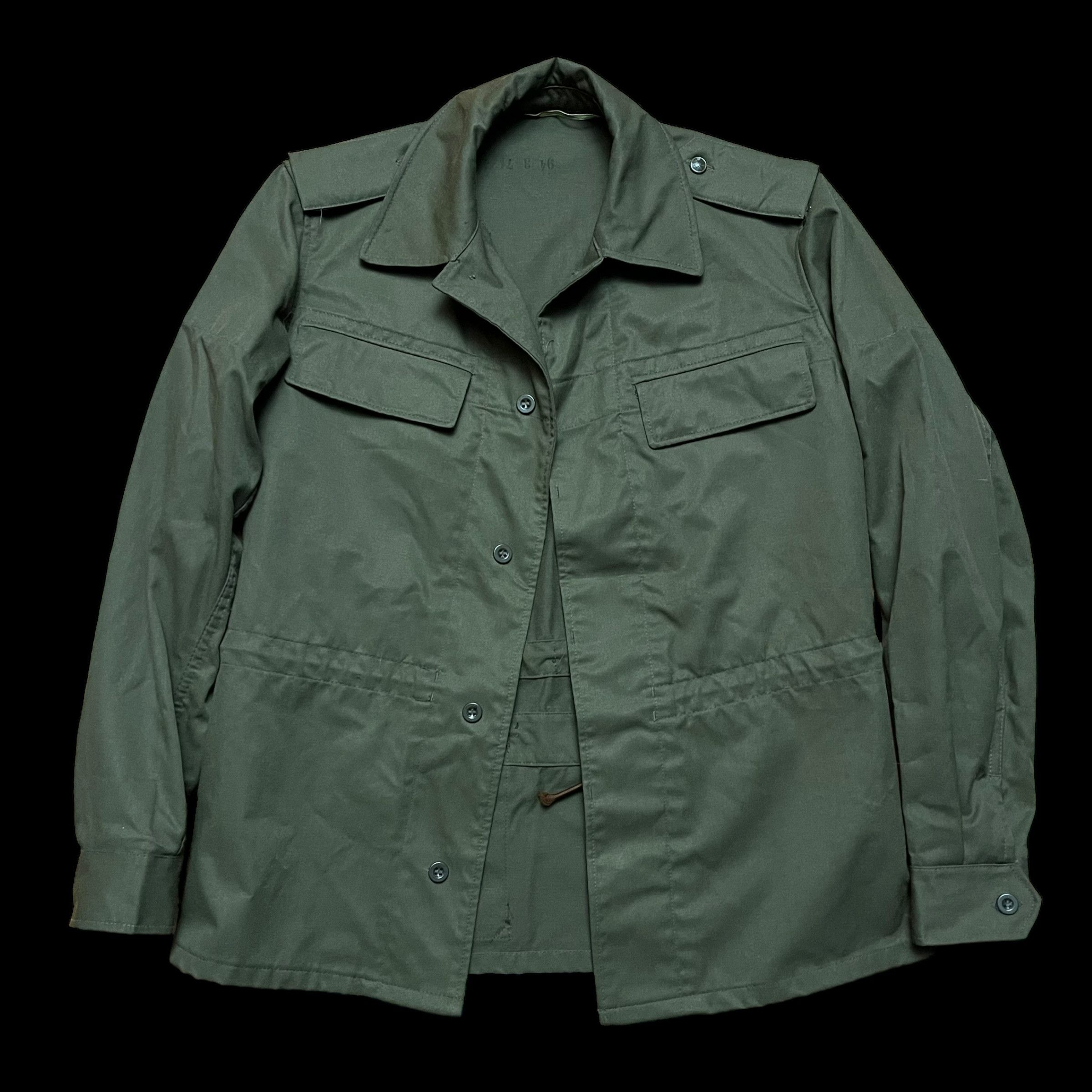 image of Multi Pocket Military Jacket M43 Army Field in Green, Men's (Size Large)