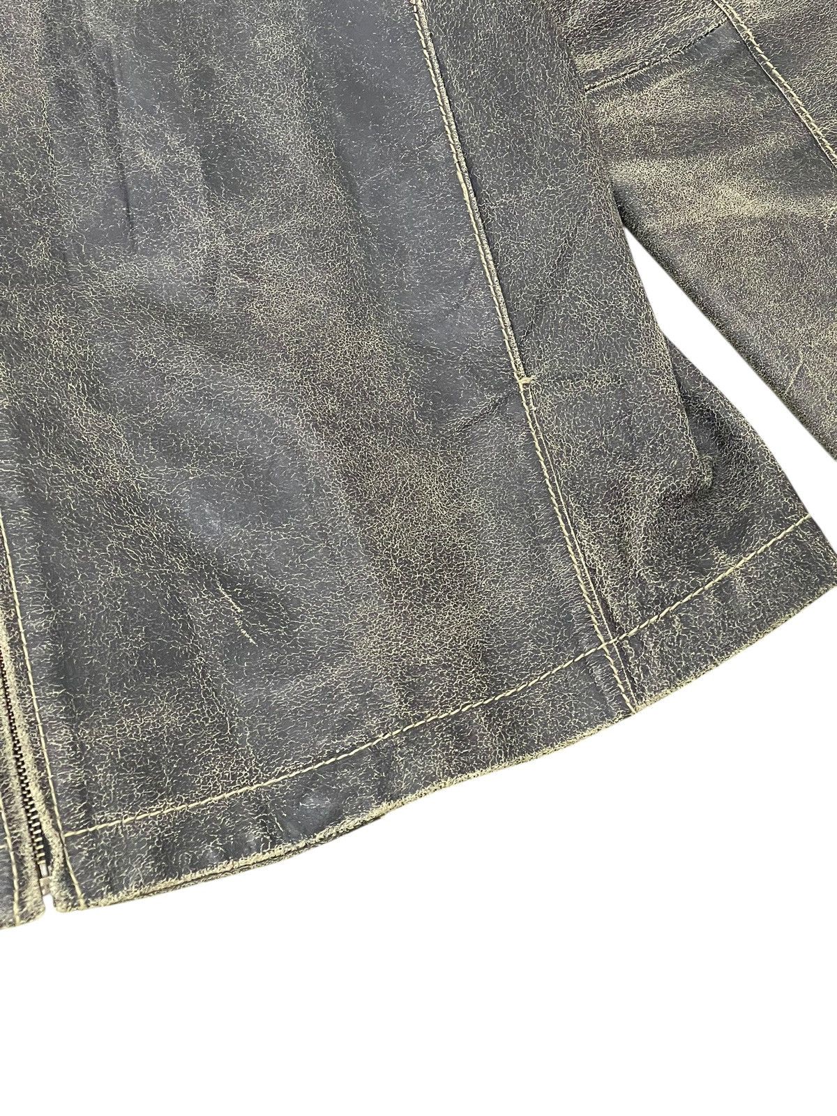 Japanese Brand Blistered Leather Jacket Admix Japan Cowhide Slim 7🟩0 Size US M / EU 48-50 / 2 - 9 Thumbnail